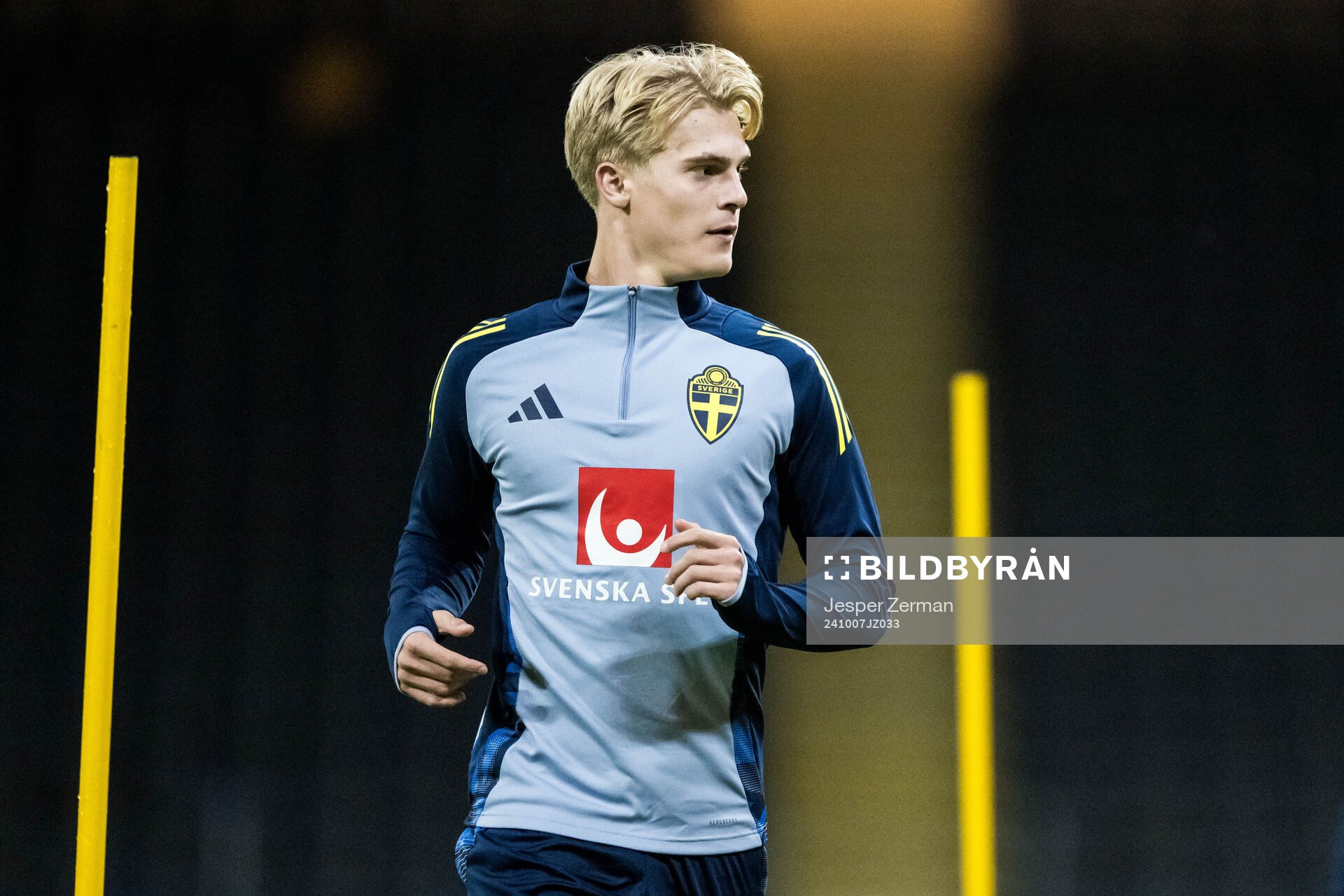 Lucas Bergvall of the Swedish men's football national team