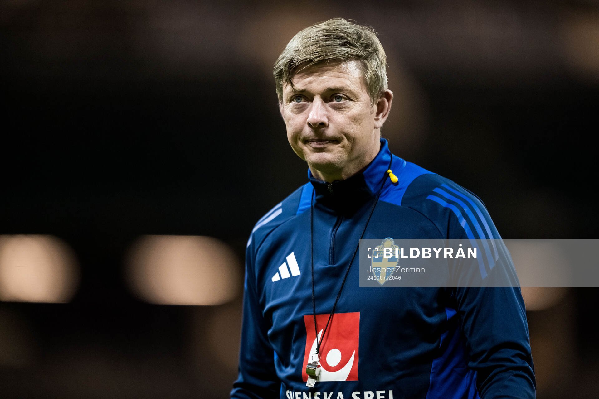 Head coach Jon Dahl Tomasson of the Swedish men's football