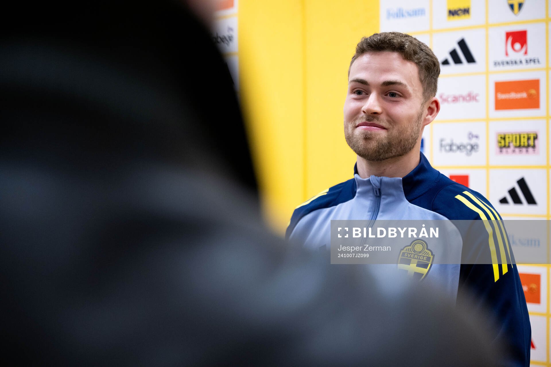Gabriel Gudmundsson of the Swedish men's football national