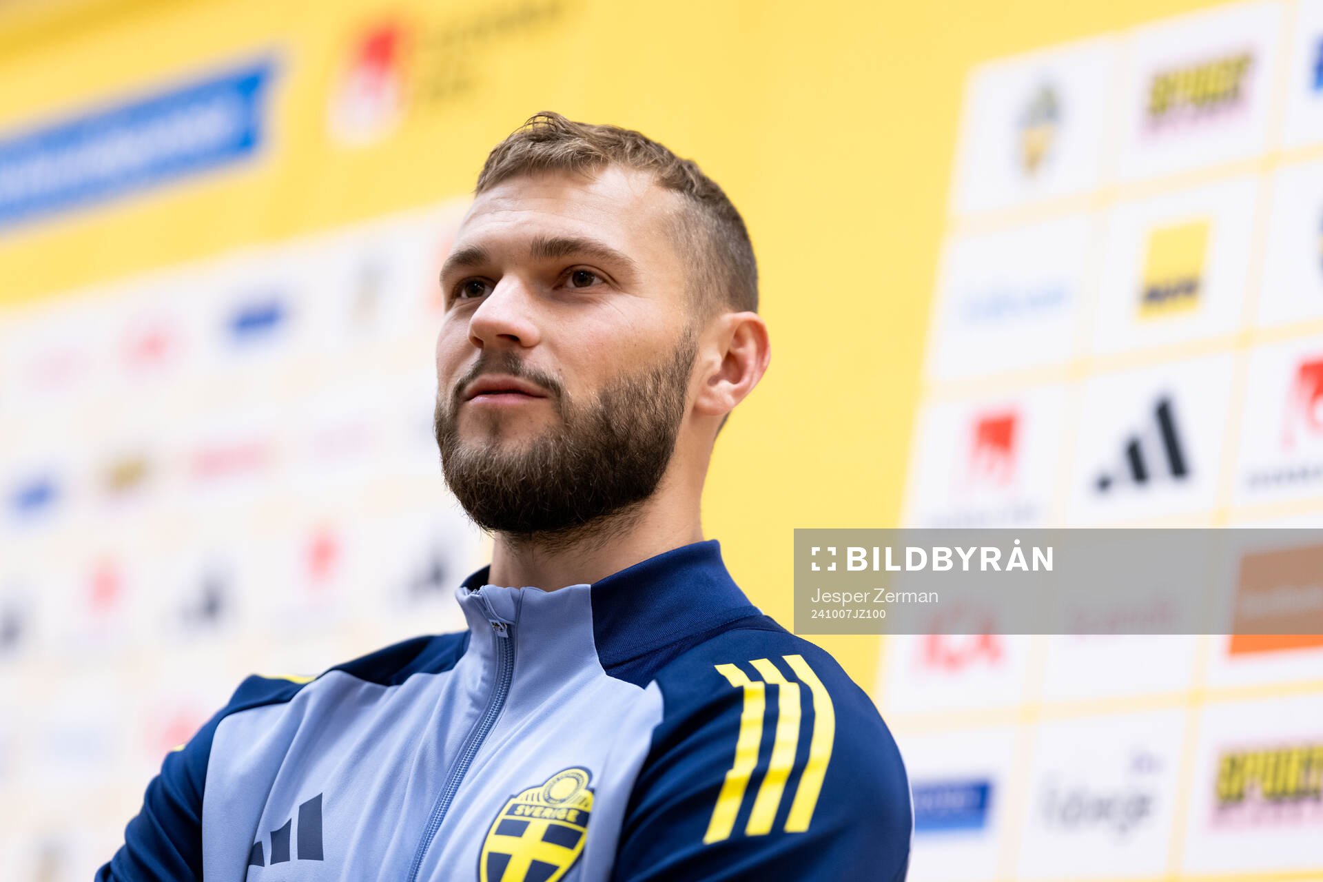 Jesper Karlström of the Swedish men's football national