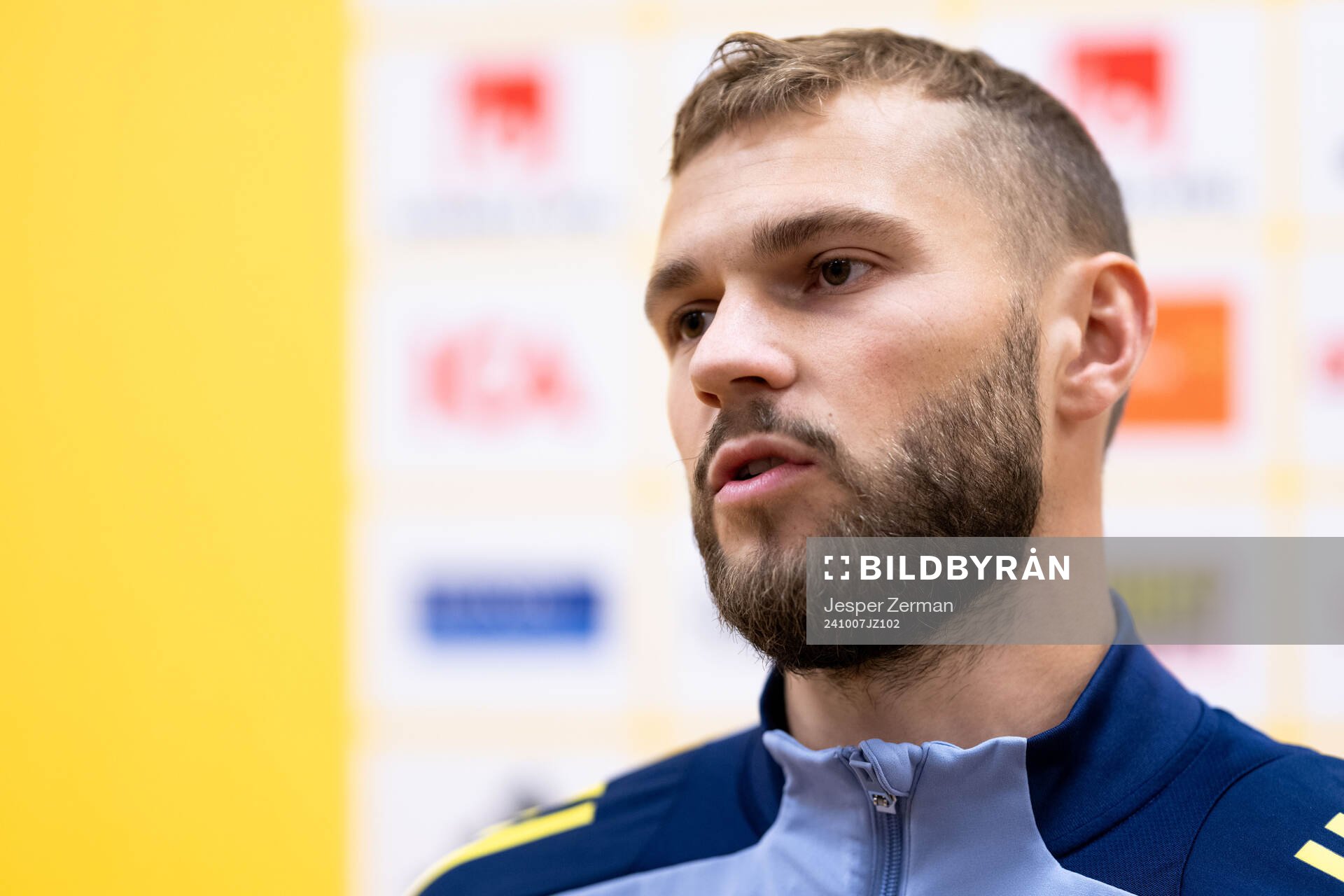 Jesper Karlström of the Swedish men's football national
