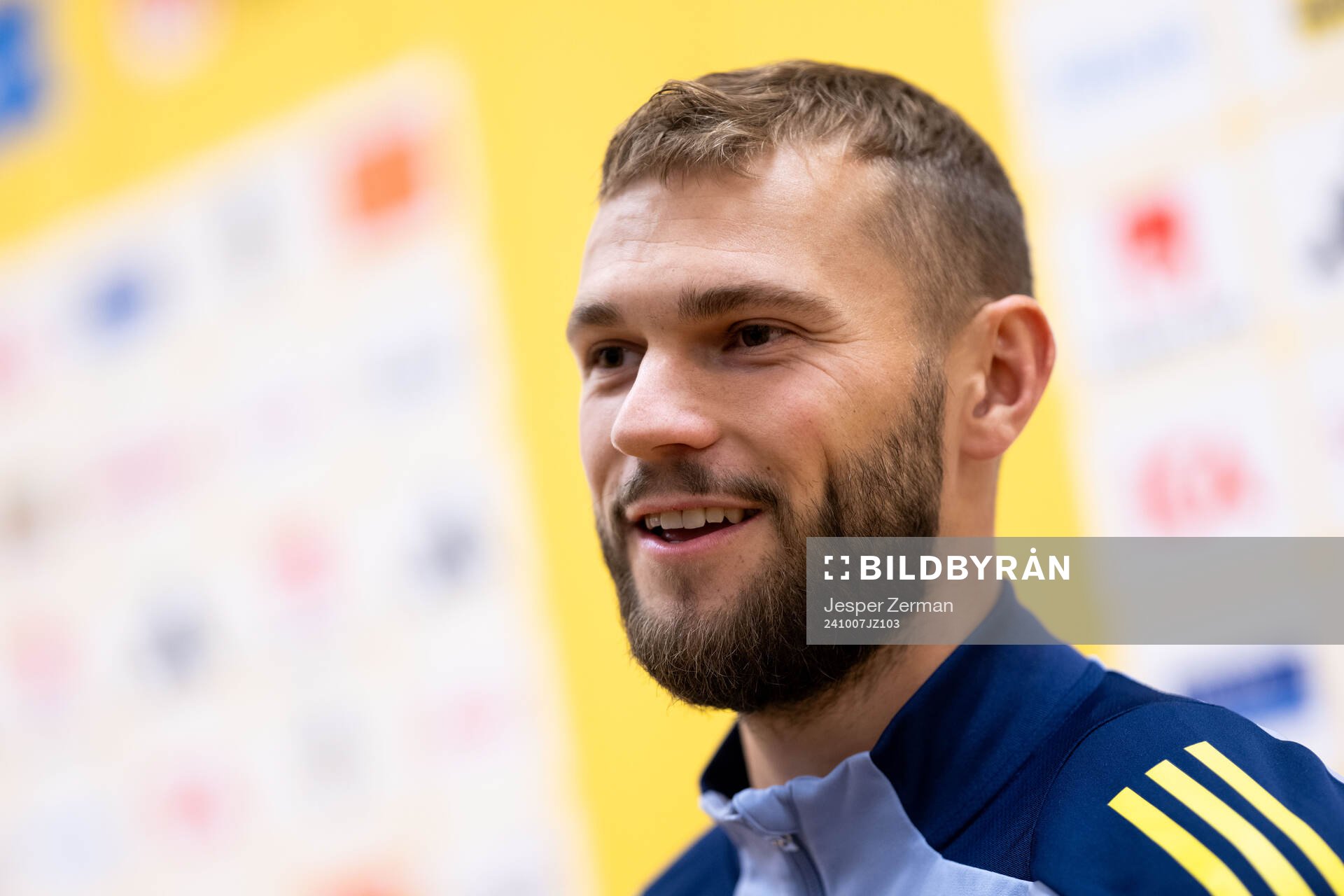 Jesper Karlström of the Swedish men's football national