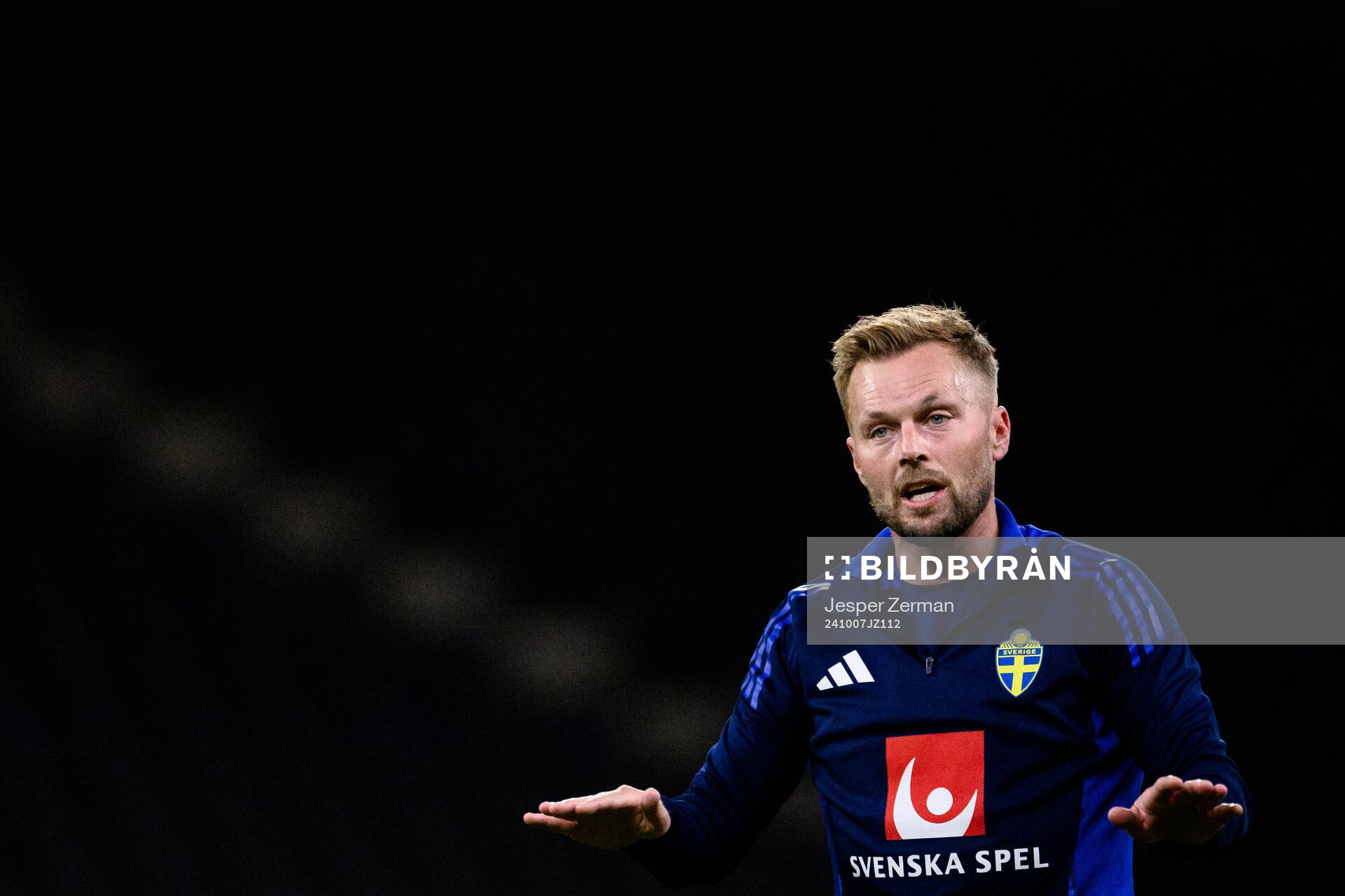 assistant coach Sebastian Larsson of the Swedish men's