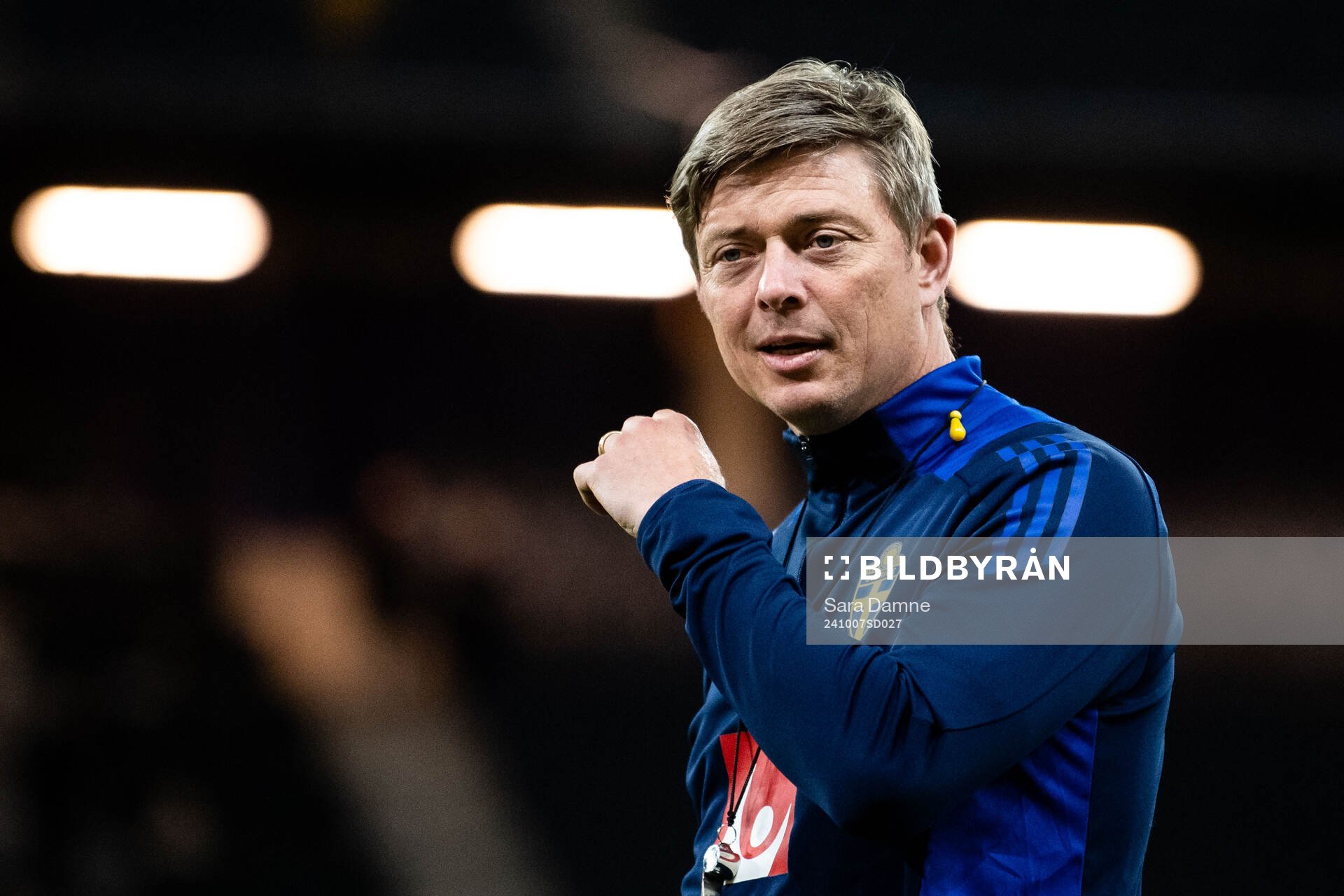 Head coach Jon Dahl Tomasson of the Swedish men's football