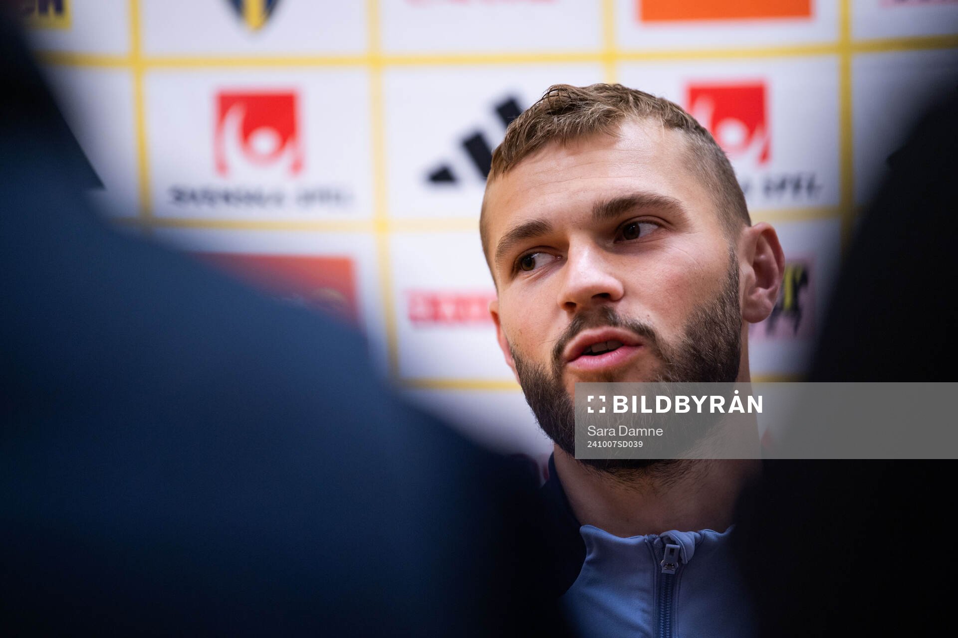 Jesper Karlström of the Swedish men's football national