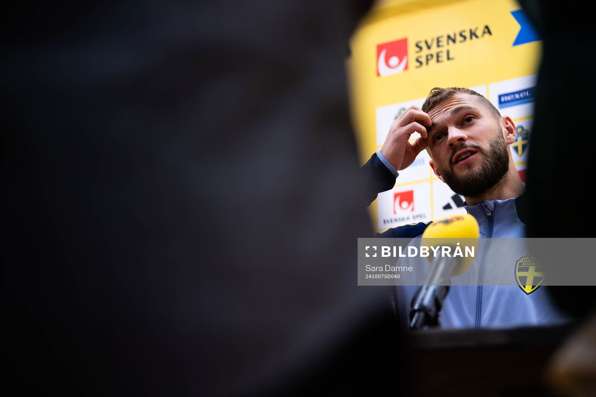 Jesper Karlström of the Swedish men's football national
