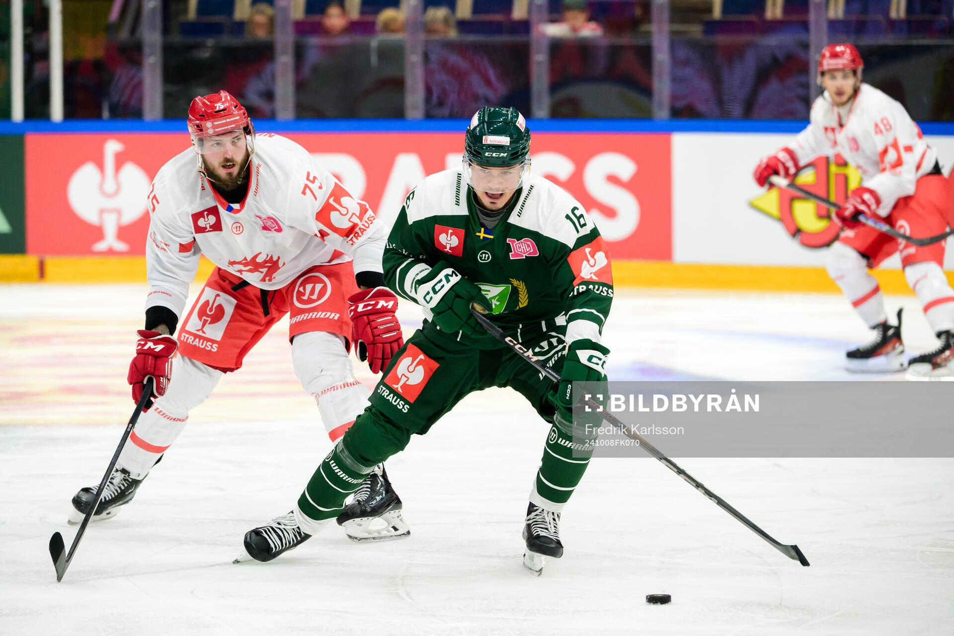 Richard Nedomlel of Ocelari Trinec and Alexander