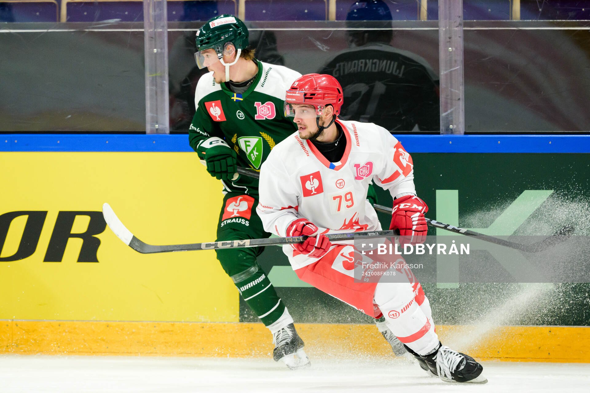 Alexander Ljungkrantz of Färjestad  and Libor Hudacek of