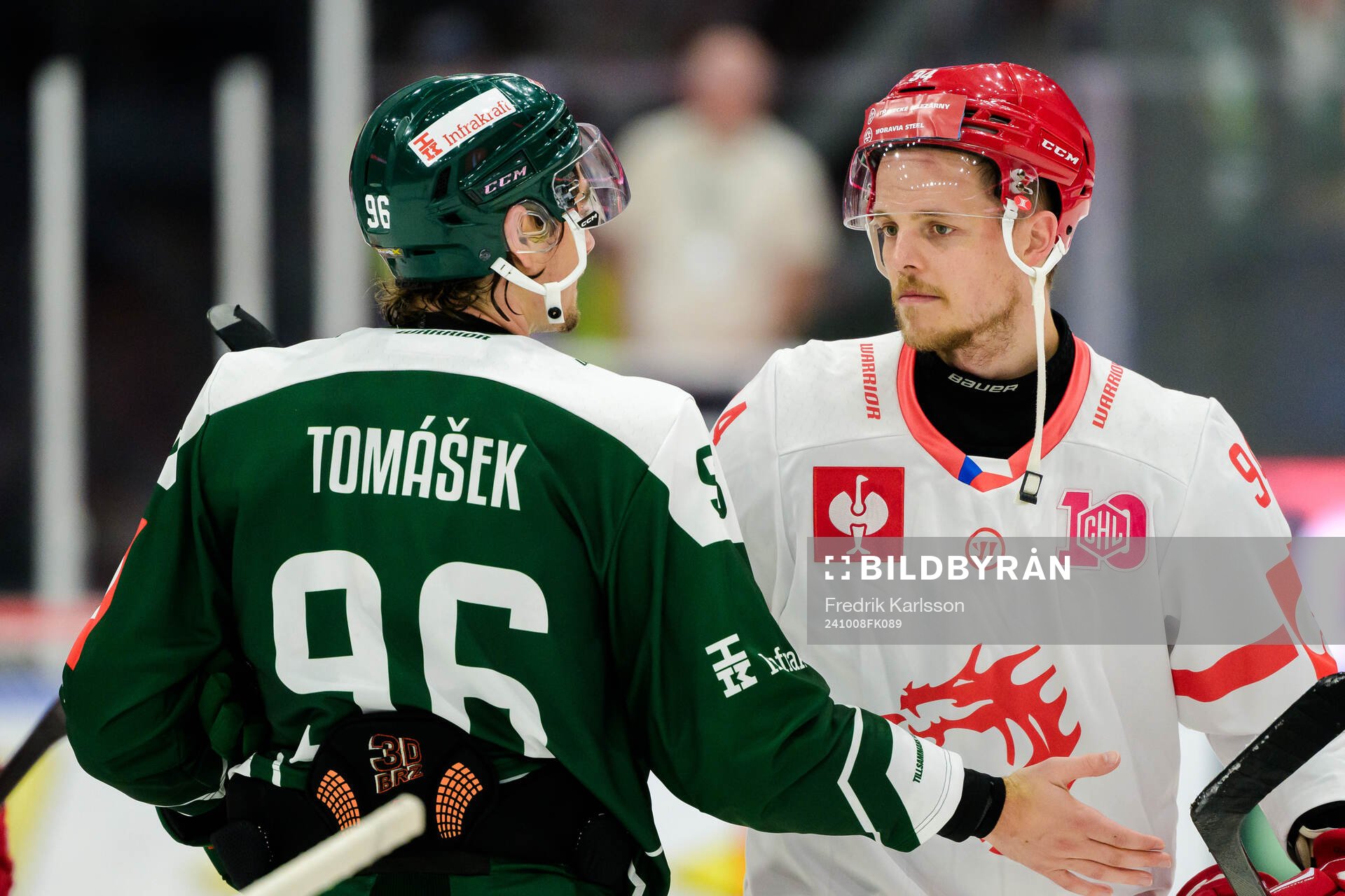David Tomasek of Färjestad  and Andrej Nestrasil of