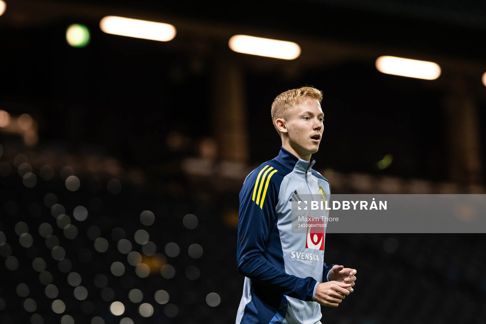 Hugo Larsson of the Swedish men’s national football team