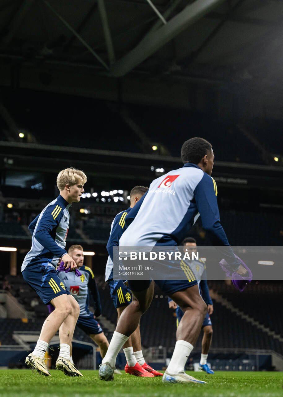 Lucas Bergvall of the Swedish men’s national football team