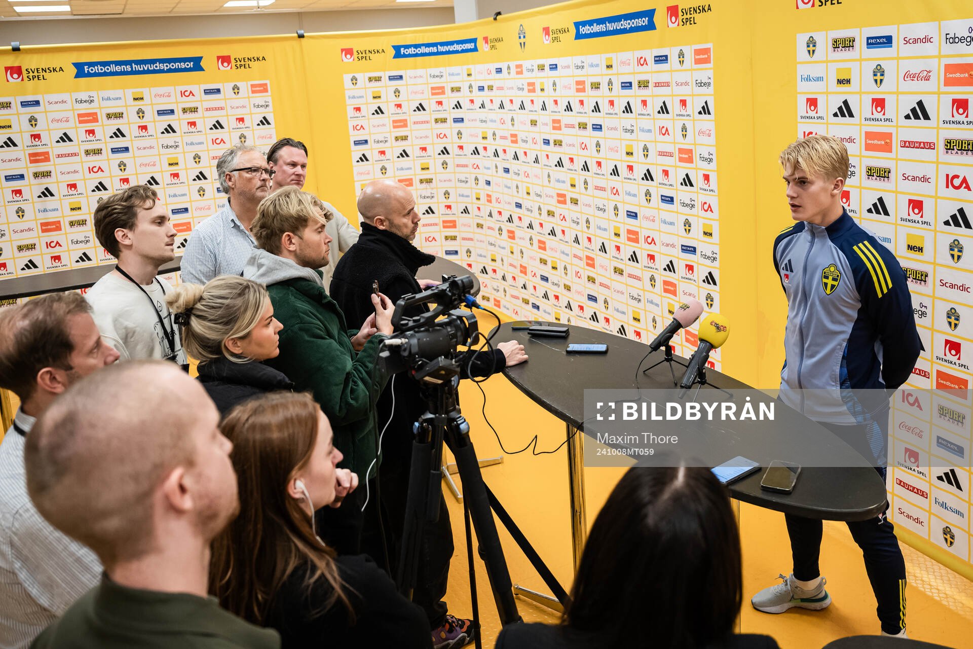 Lucas Bergvall of the Swedish men’s national football