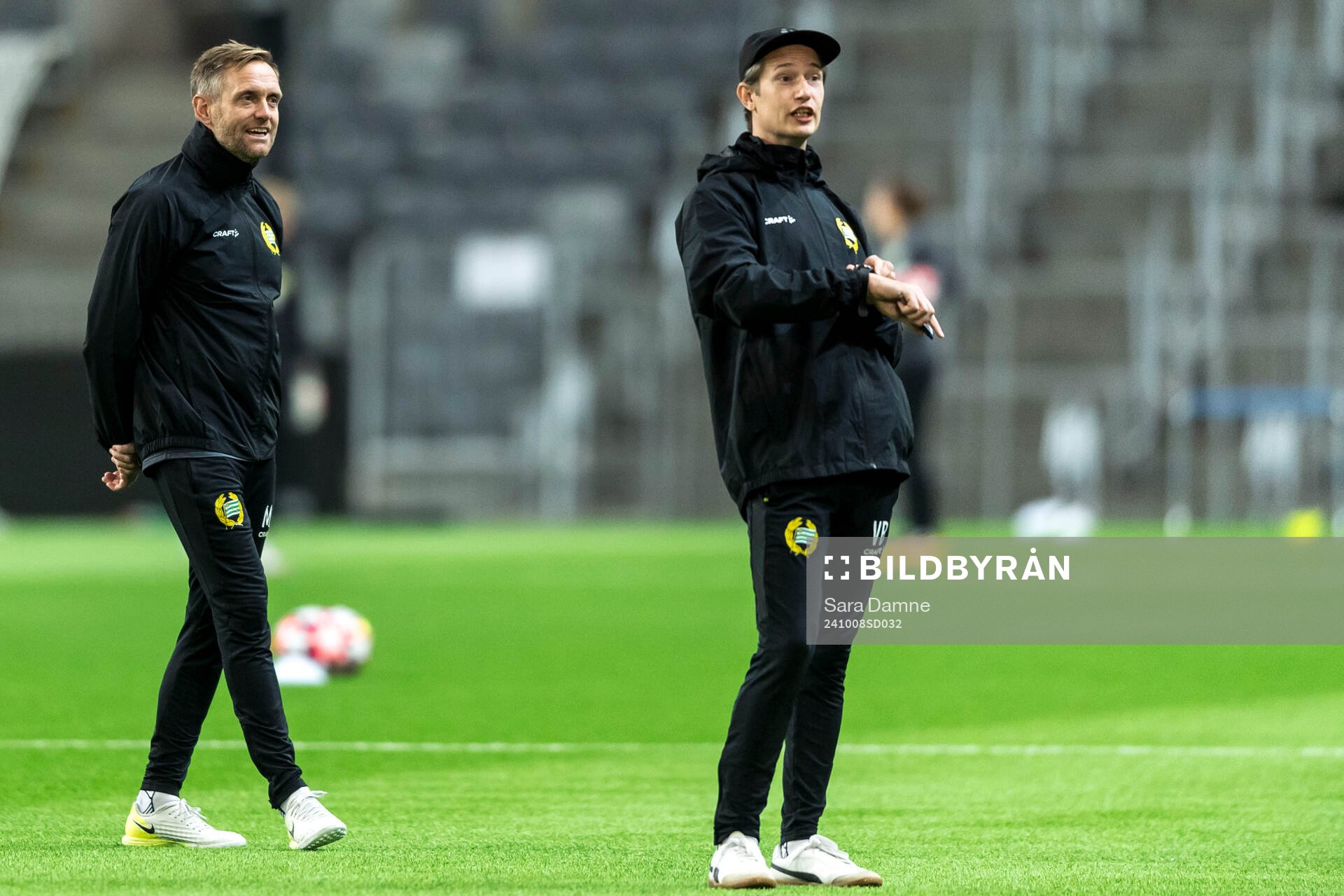 Head coach Martin Sjögren and assistant coach Viktor Blom