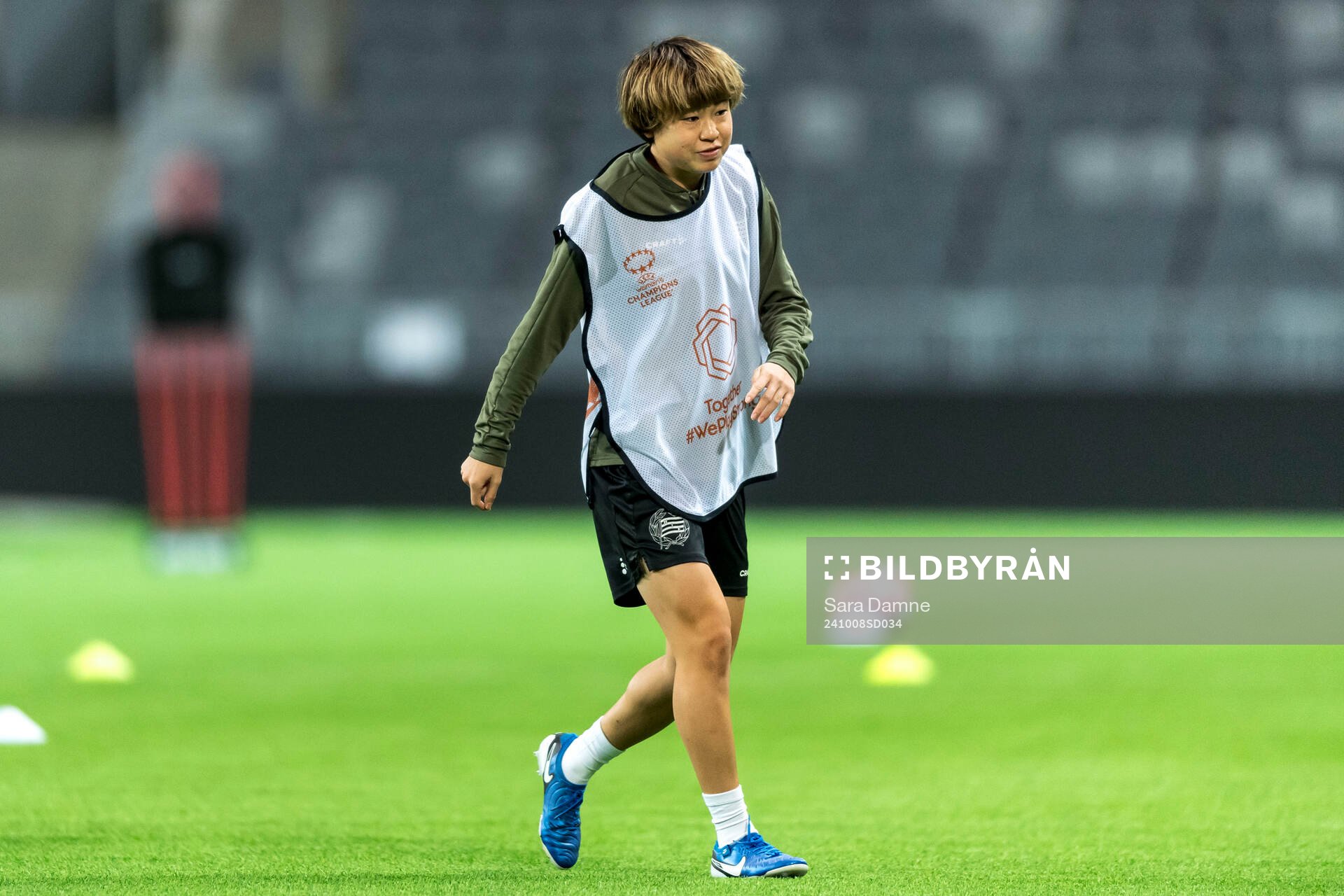 Asato Miyagawa of Hammarby at a training session