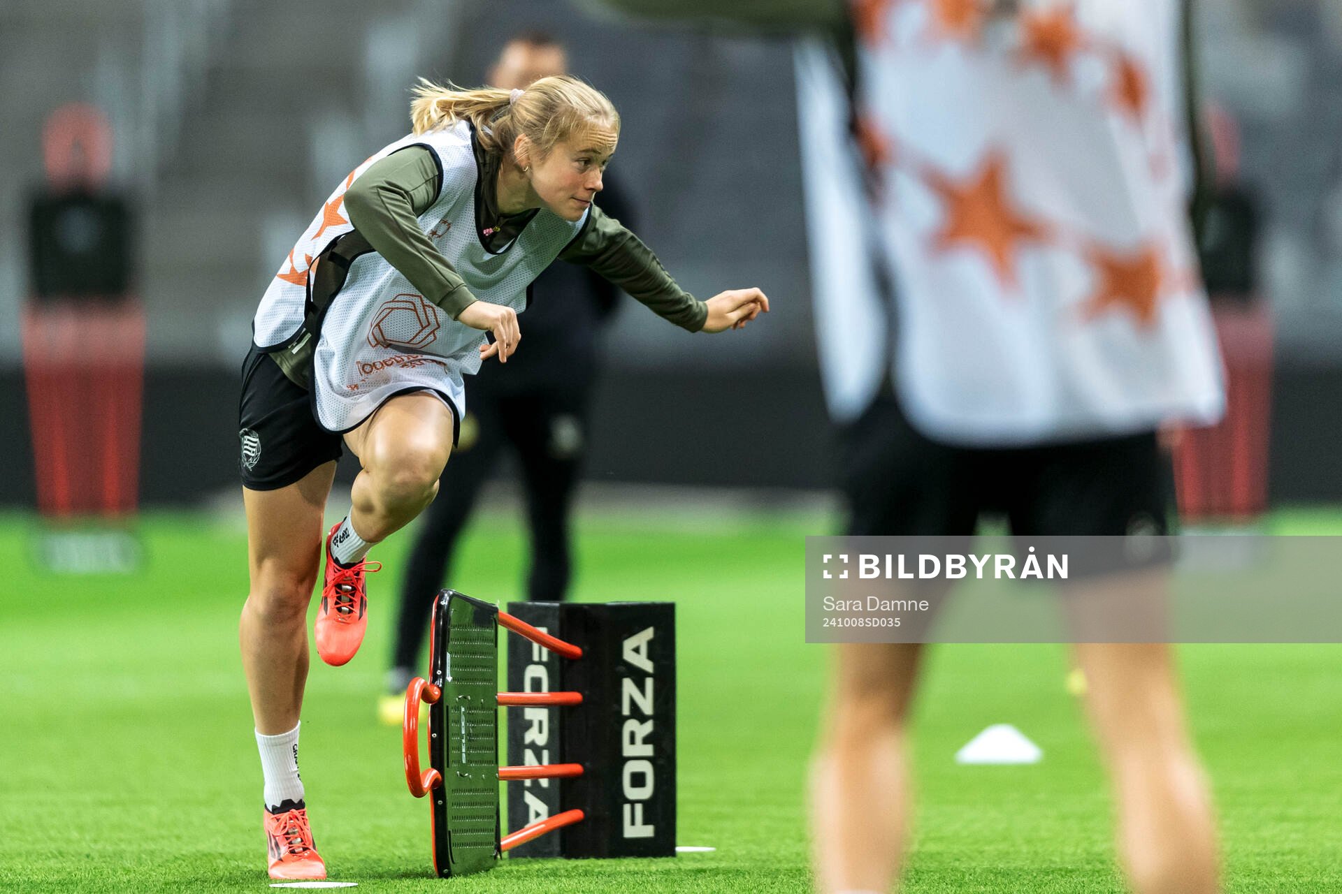 Julie Blakstad of Hammarby at a training session
