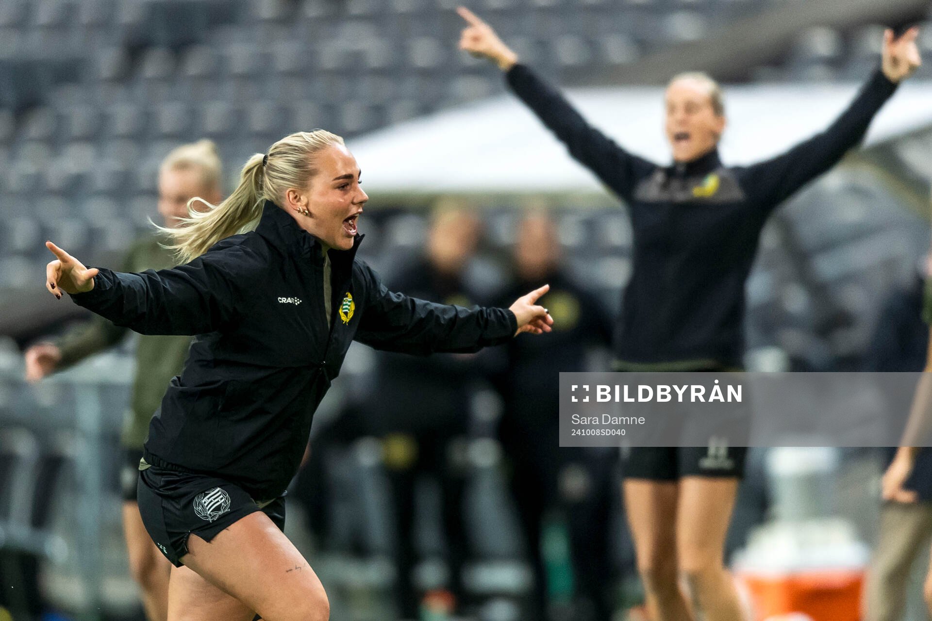 Cathinka Tandberg of Hammarby at a training session