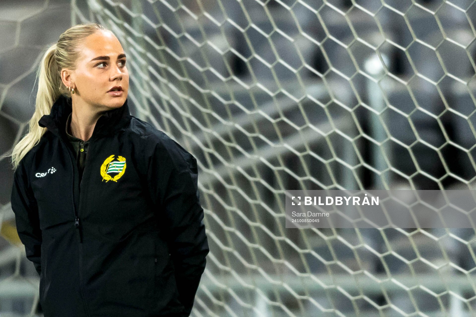 Cathinka Tandberg of Hammarby at a training session