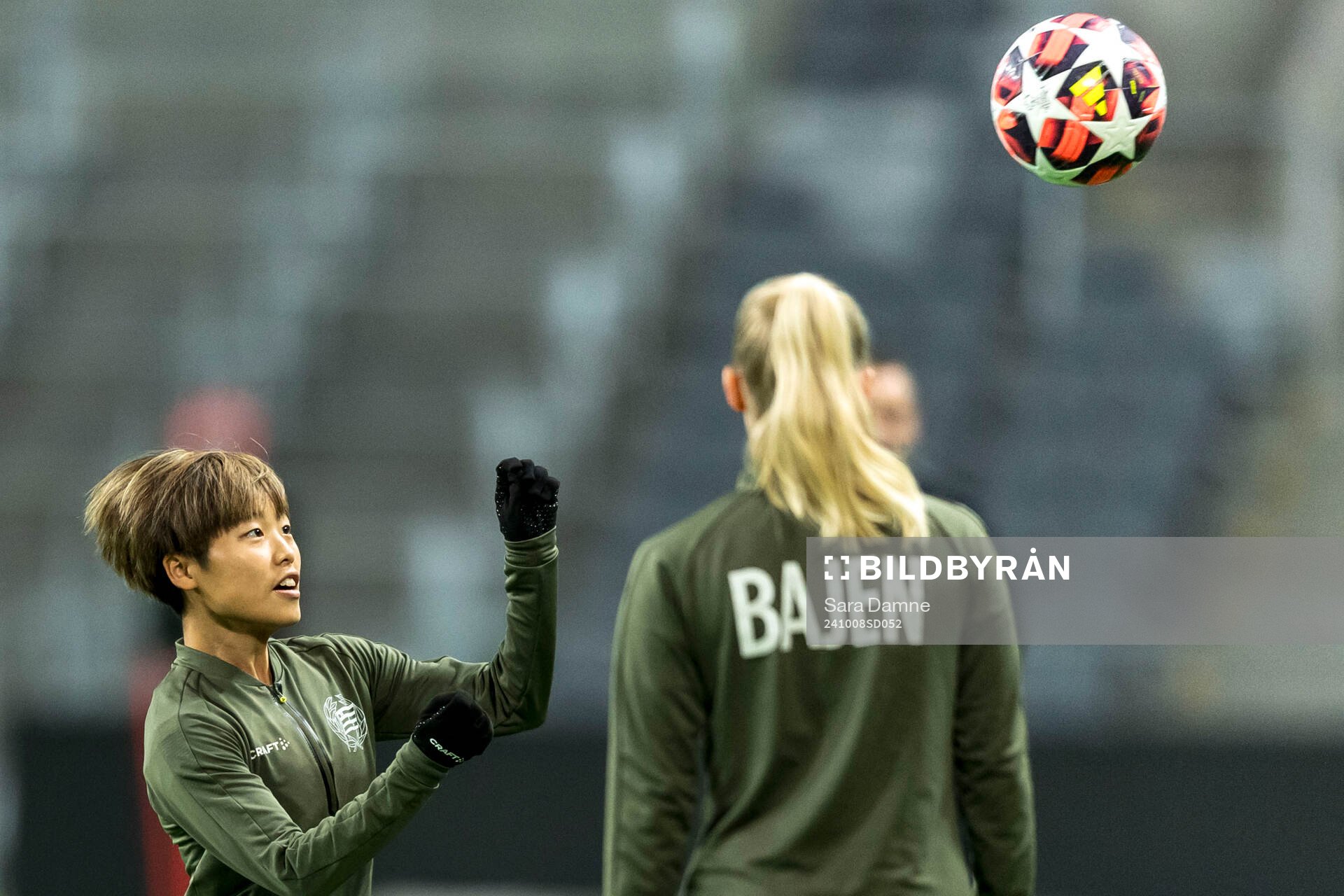 Asato Miyagawa of Hammarby at a training session