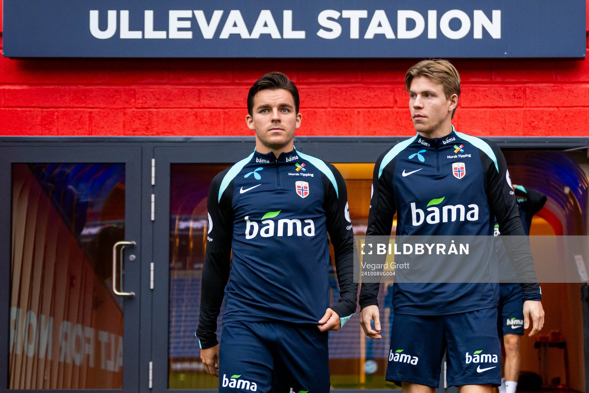 Hugo Vetlesen and Jens Petter Hauge of the Norwegian