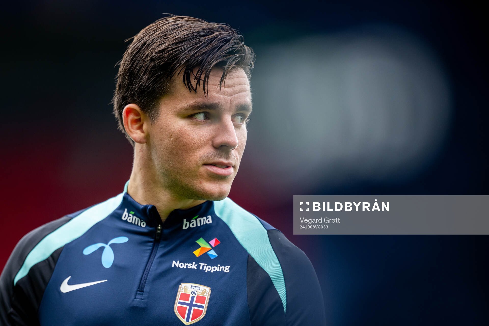Hugo Vetlesen of the Norwegian national football team