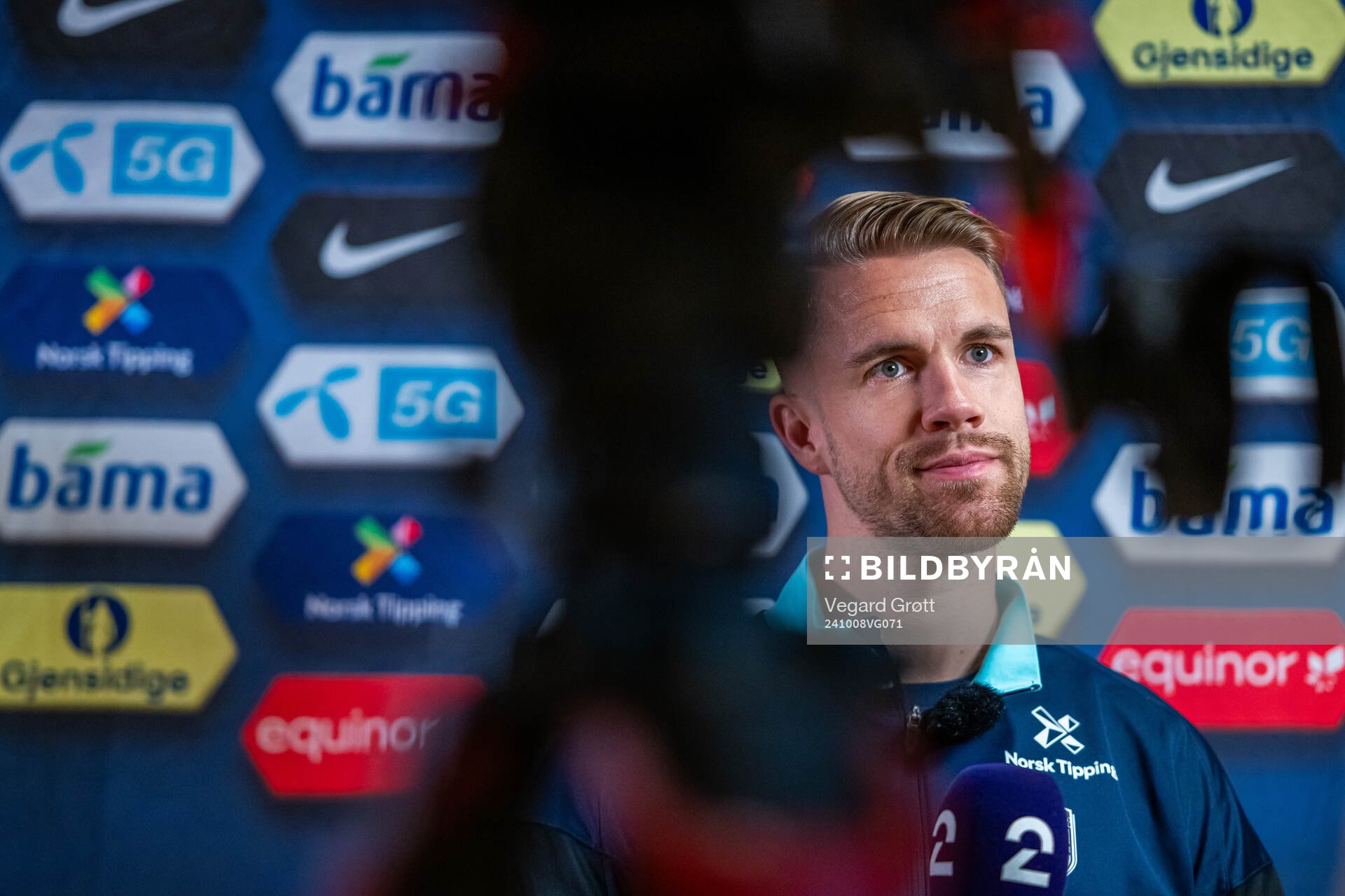 Kristoffer Ajer of the Norwegian national football team