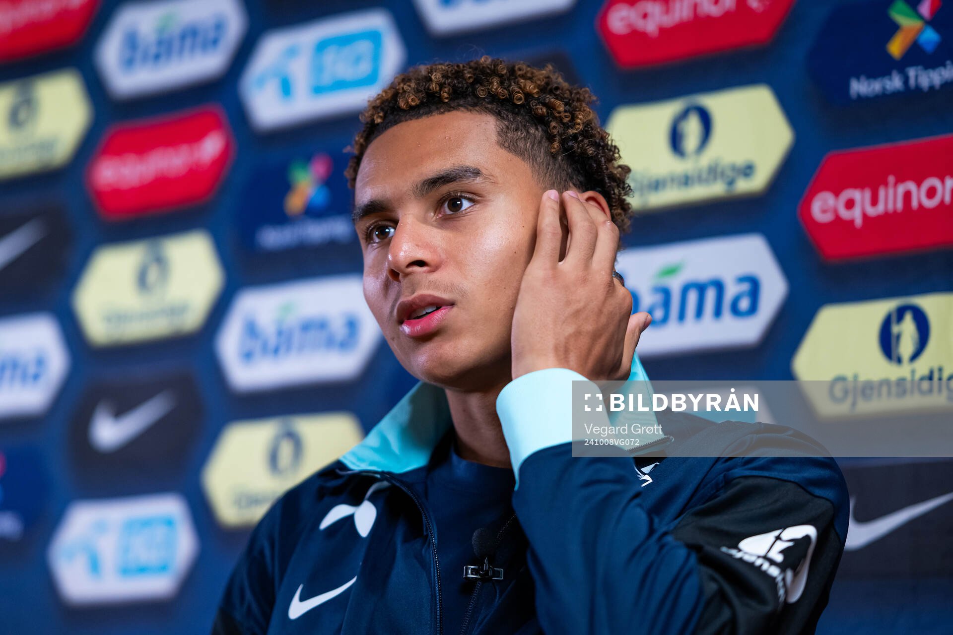 Antonio Nusa of the Norwegian national football team