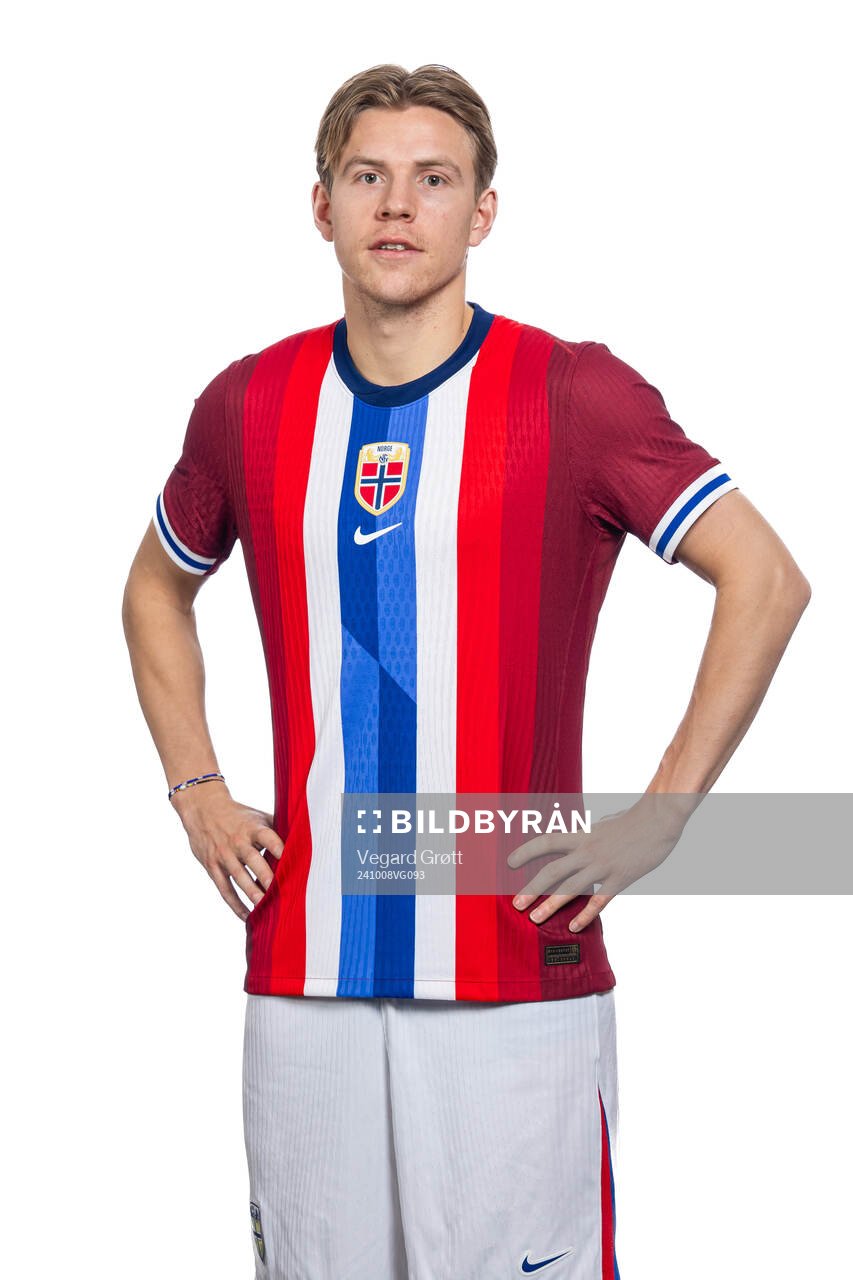 Jens Petter Hauge of the Norwegian national football team