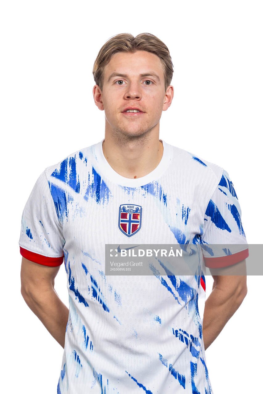Jens Petter Hauge of the Norwegian national football team
