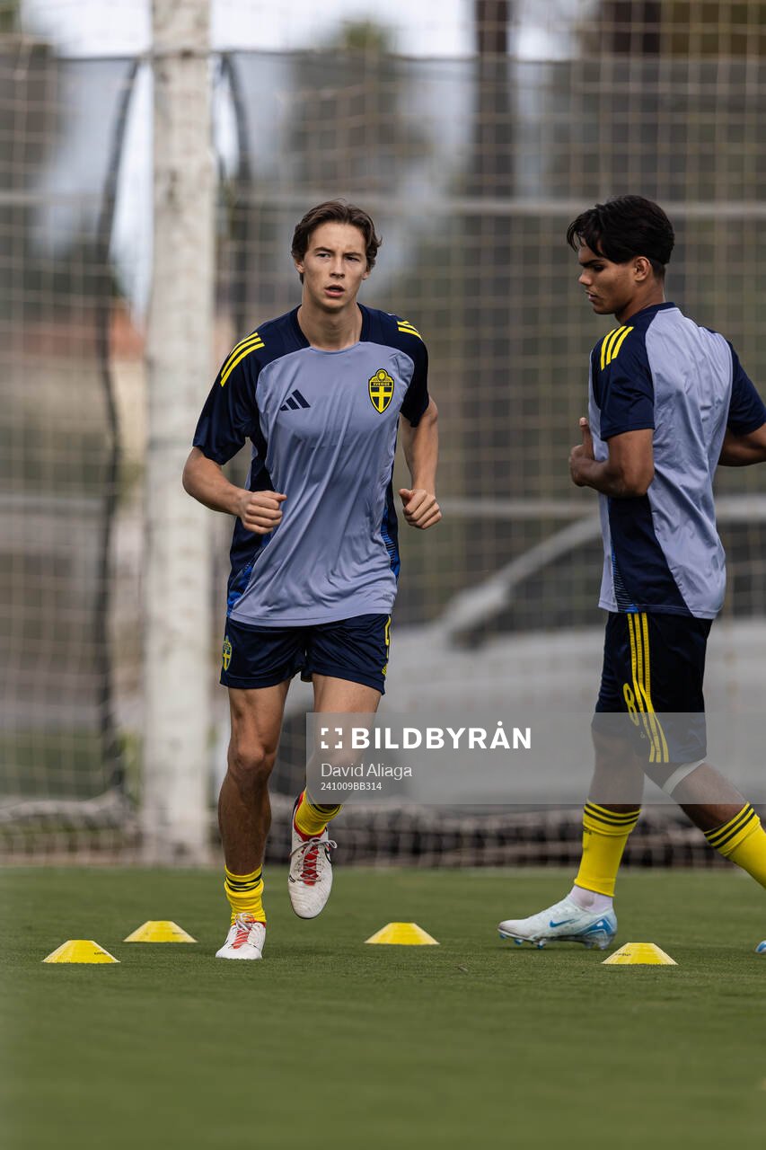 John Mellberg of Sweden at warm up