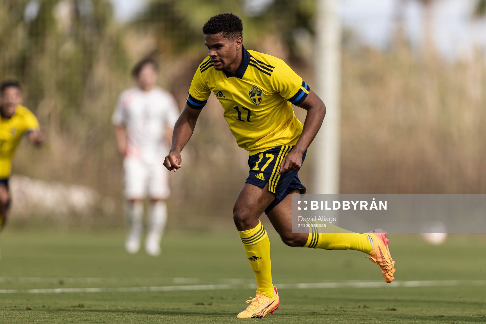 Santino Samuyiwa of Sweden celebrates