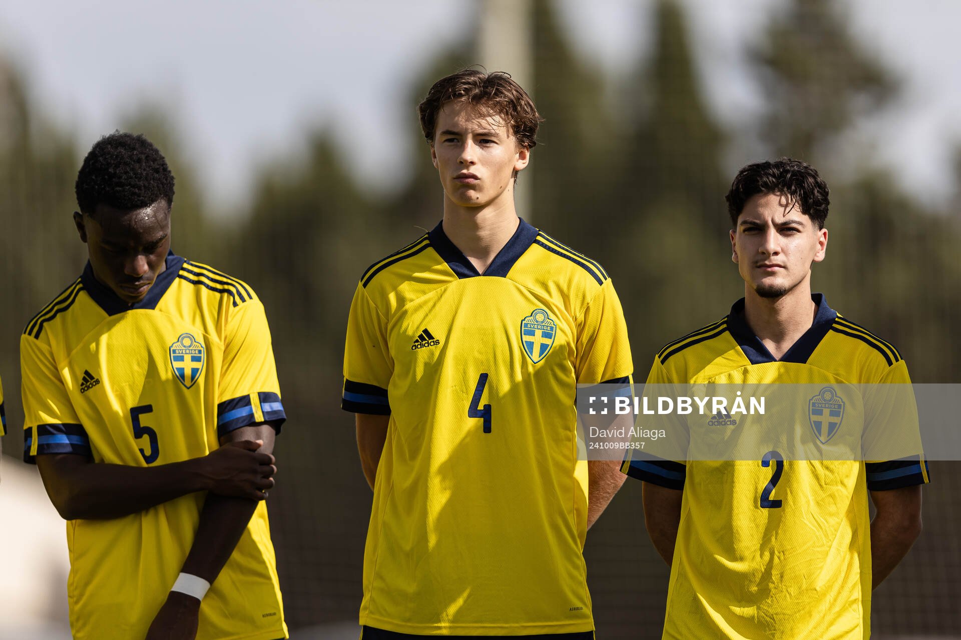 Genesis Antwi, John Mellberg and Emir El-Kathemi of Sweden