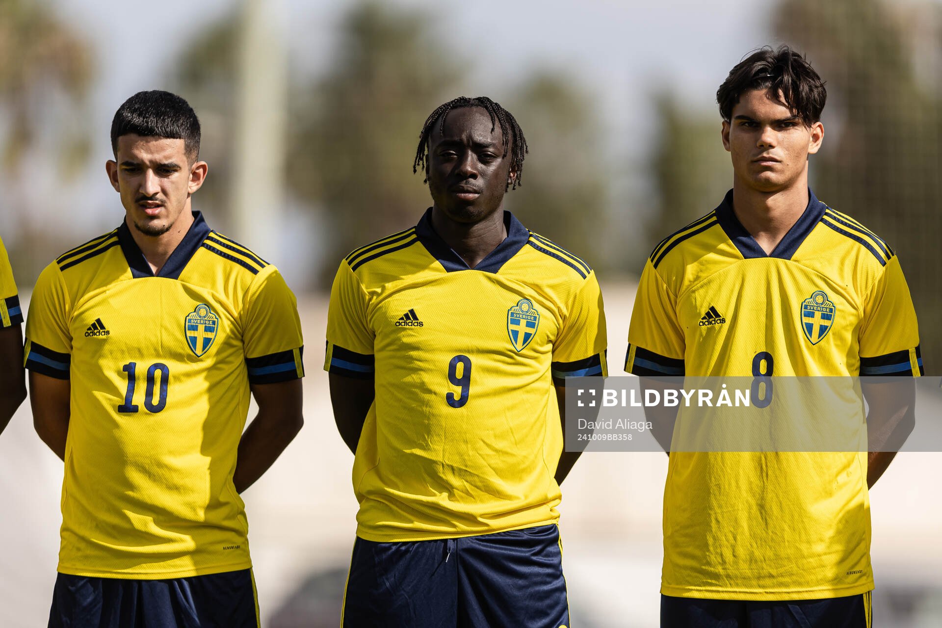 Zakaria Loukili, Kalipha Jawla and Noel Sernelius of Sweden