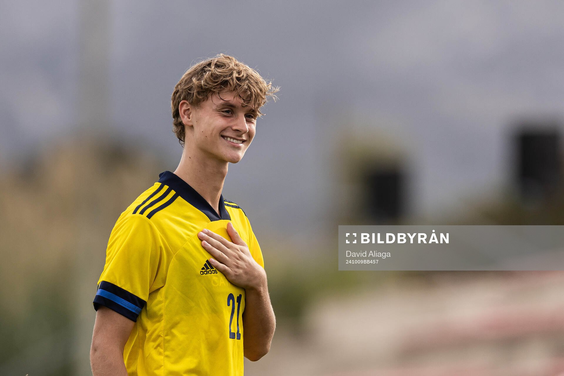 Maximilian Ibrahimovic of Sweden after the international friendly under-21 football match between Sweden and Japan on October 9, 2024 in Valencia. 