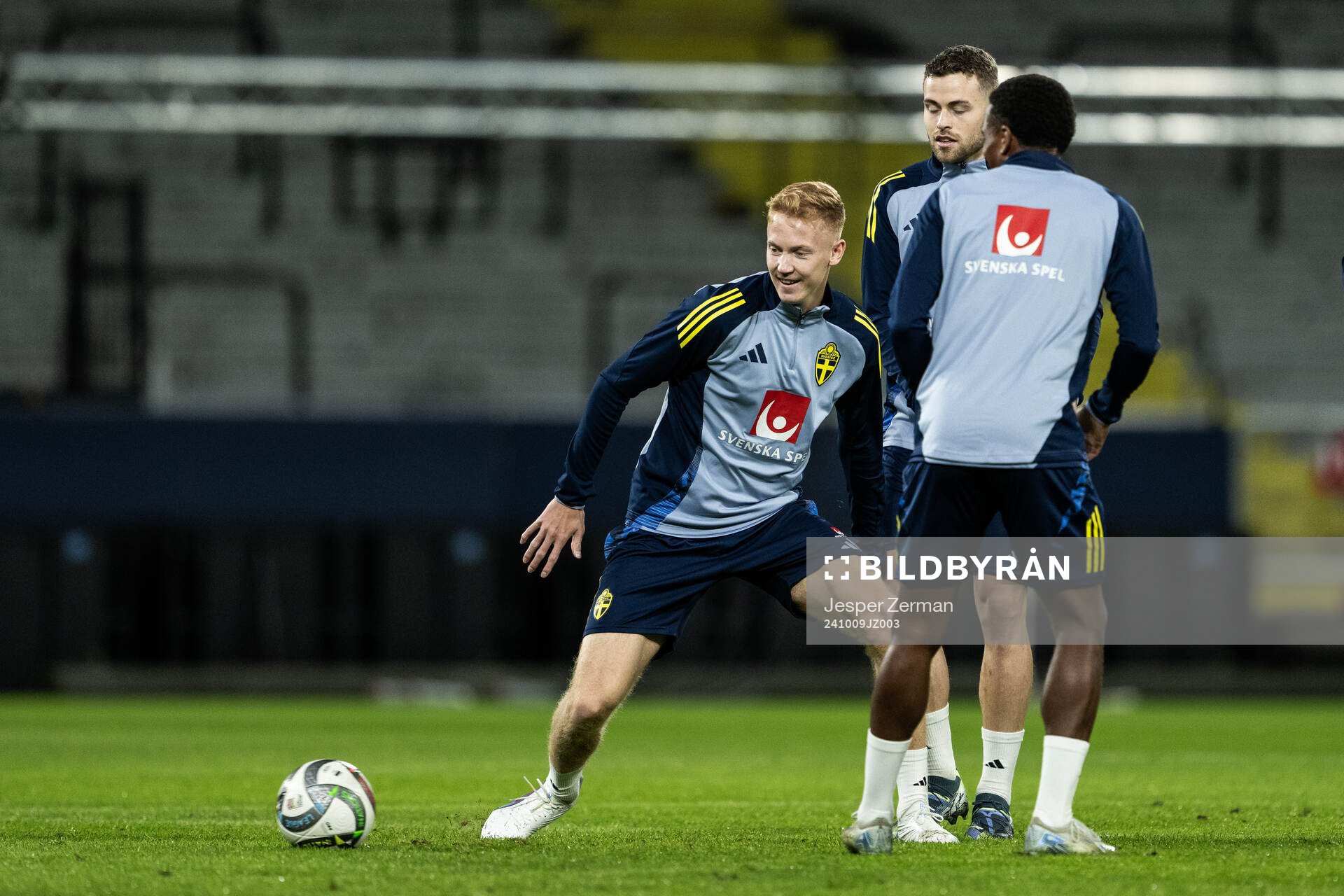 Hugo Larsson of the Swedish men's football national team at