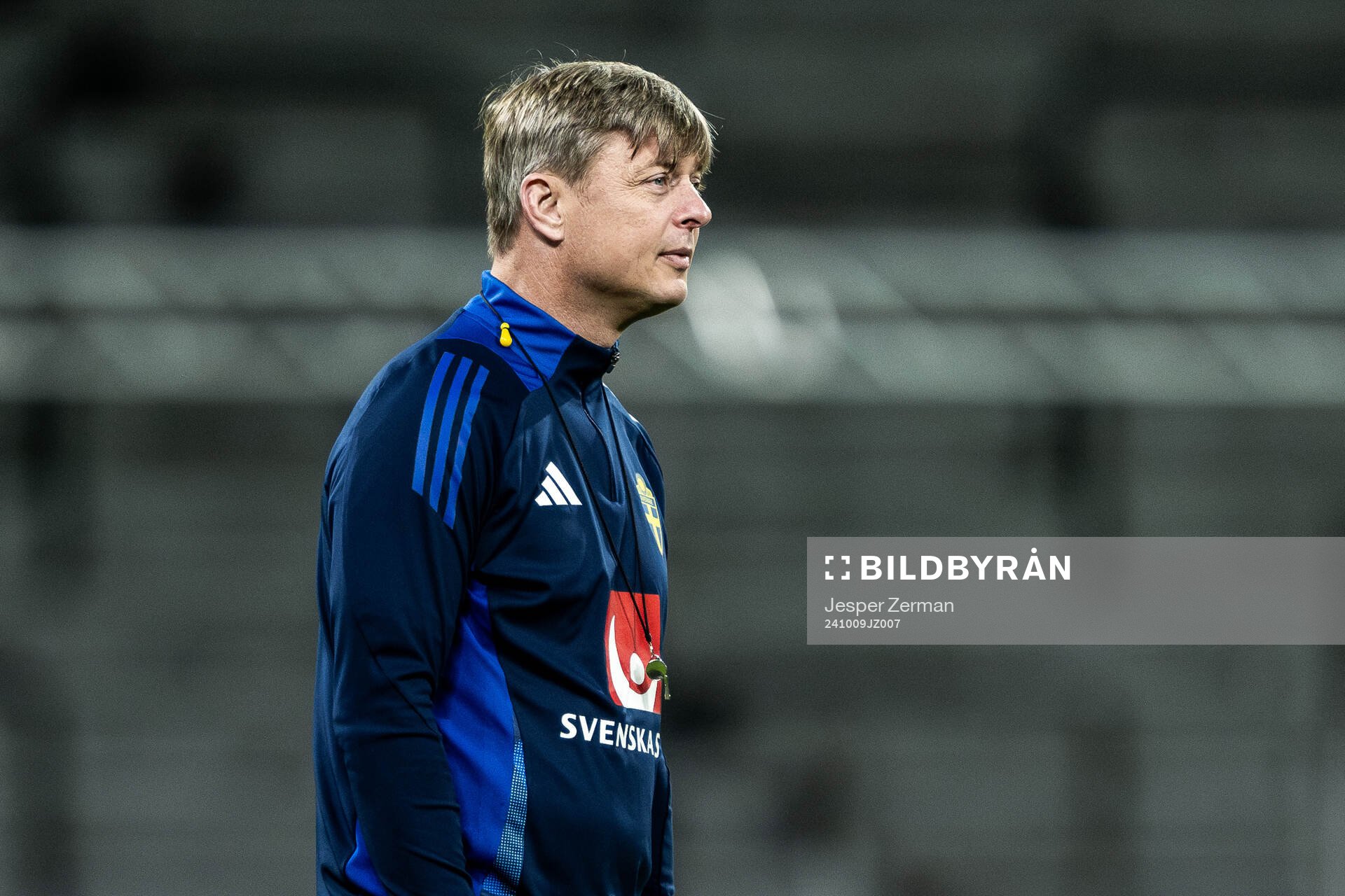 Head coach Jon Dahl Tomasson of the Swedish men's football