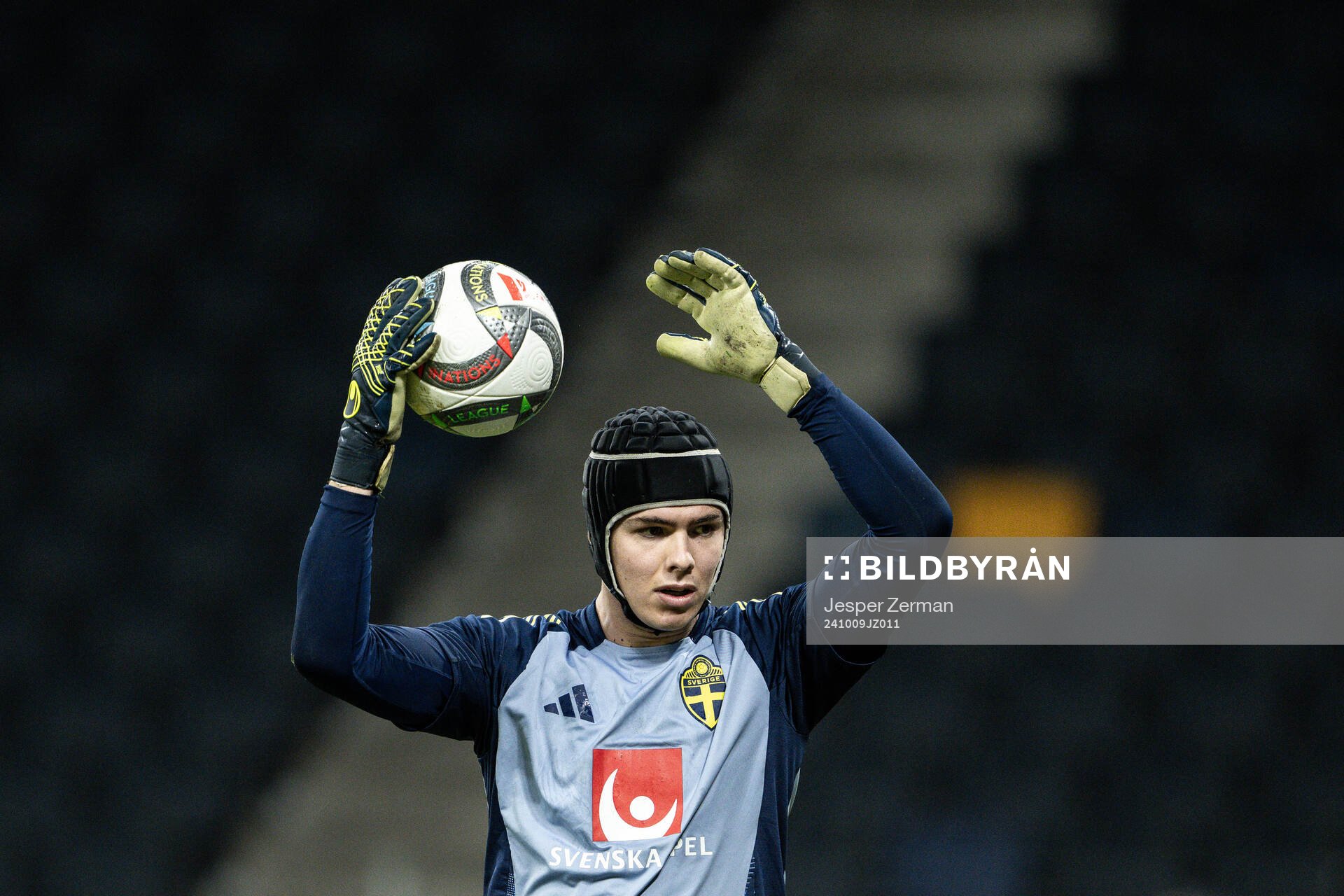 goalkeeper Jacob Widell Zetterström of the Swedish men's
