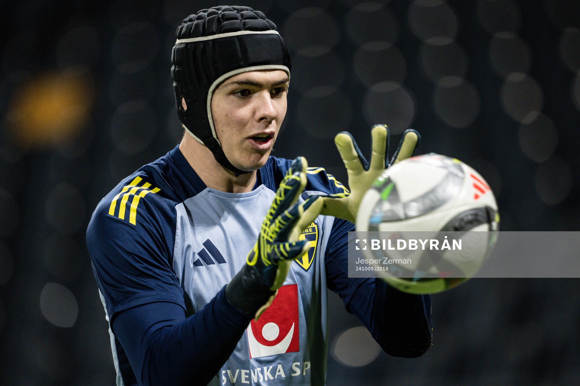 goalkeeper Jacob Widell Zetterström of the Swedish men's