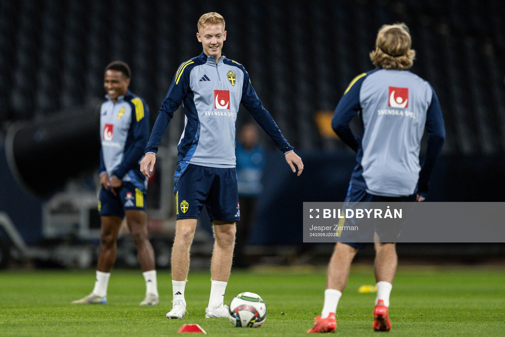Hugo Larsson of the Swedish men's football national team at