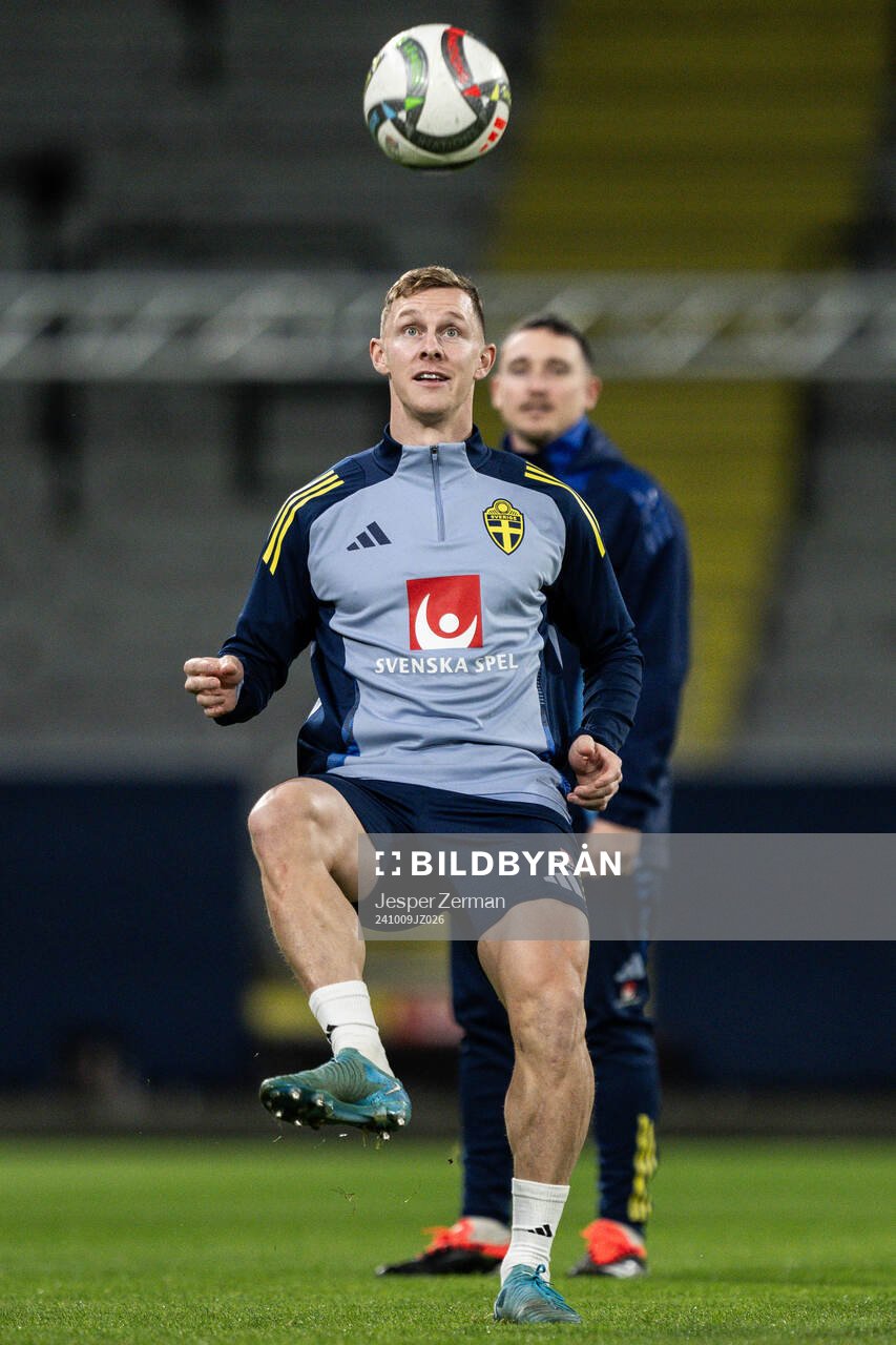 Emil Krafth of the Swedish men's football national team at