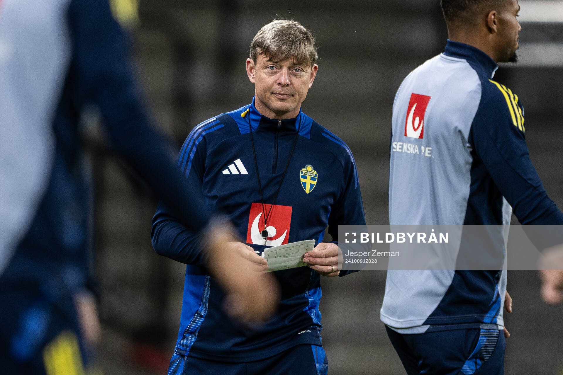 Head coach Jon Dahl Tomasson of the Swedish men's football