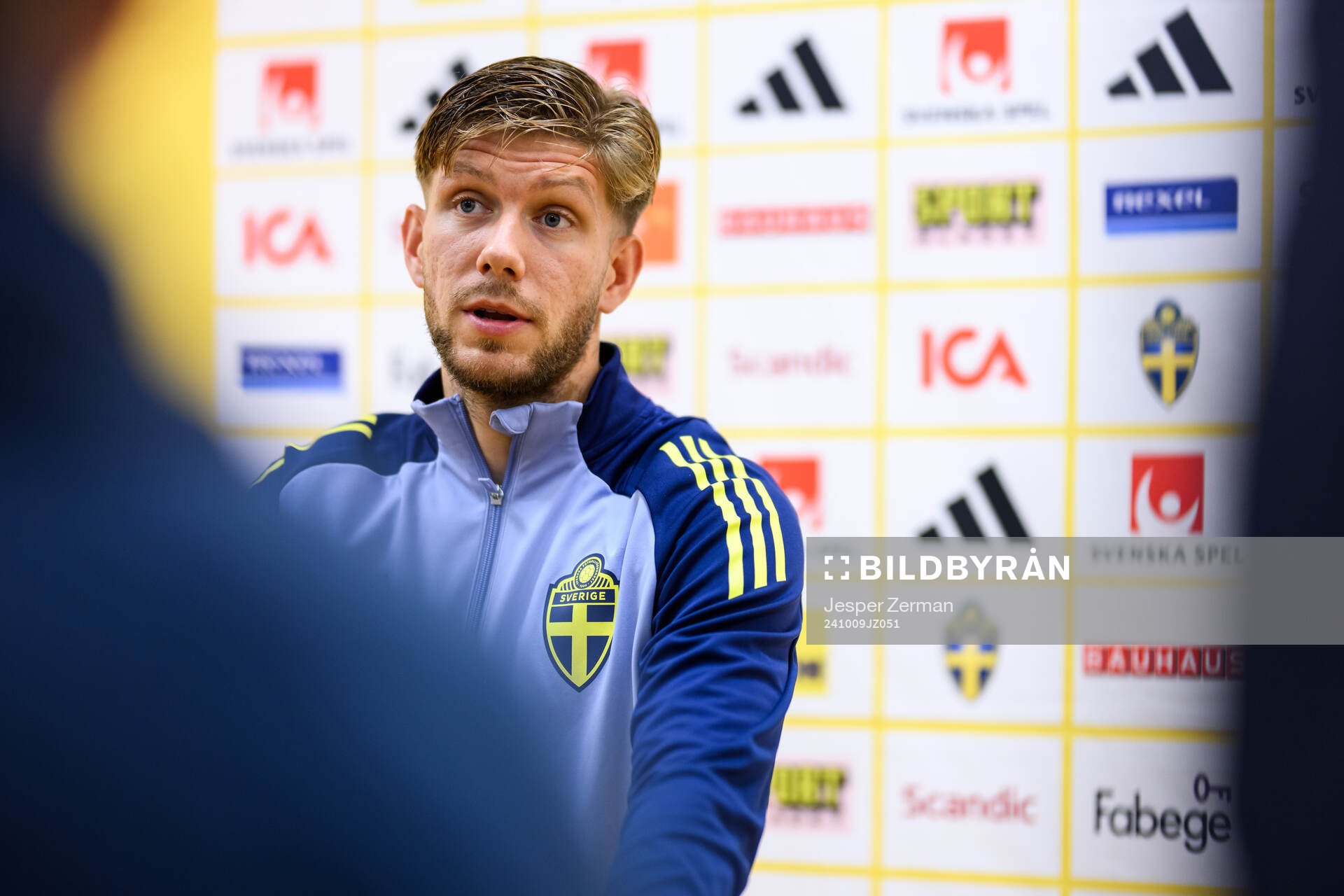 Anton Salétros of the Swedish men's football national team