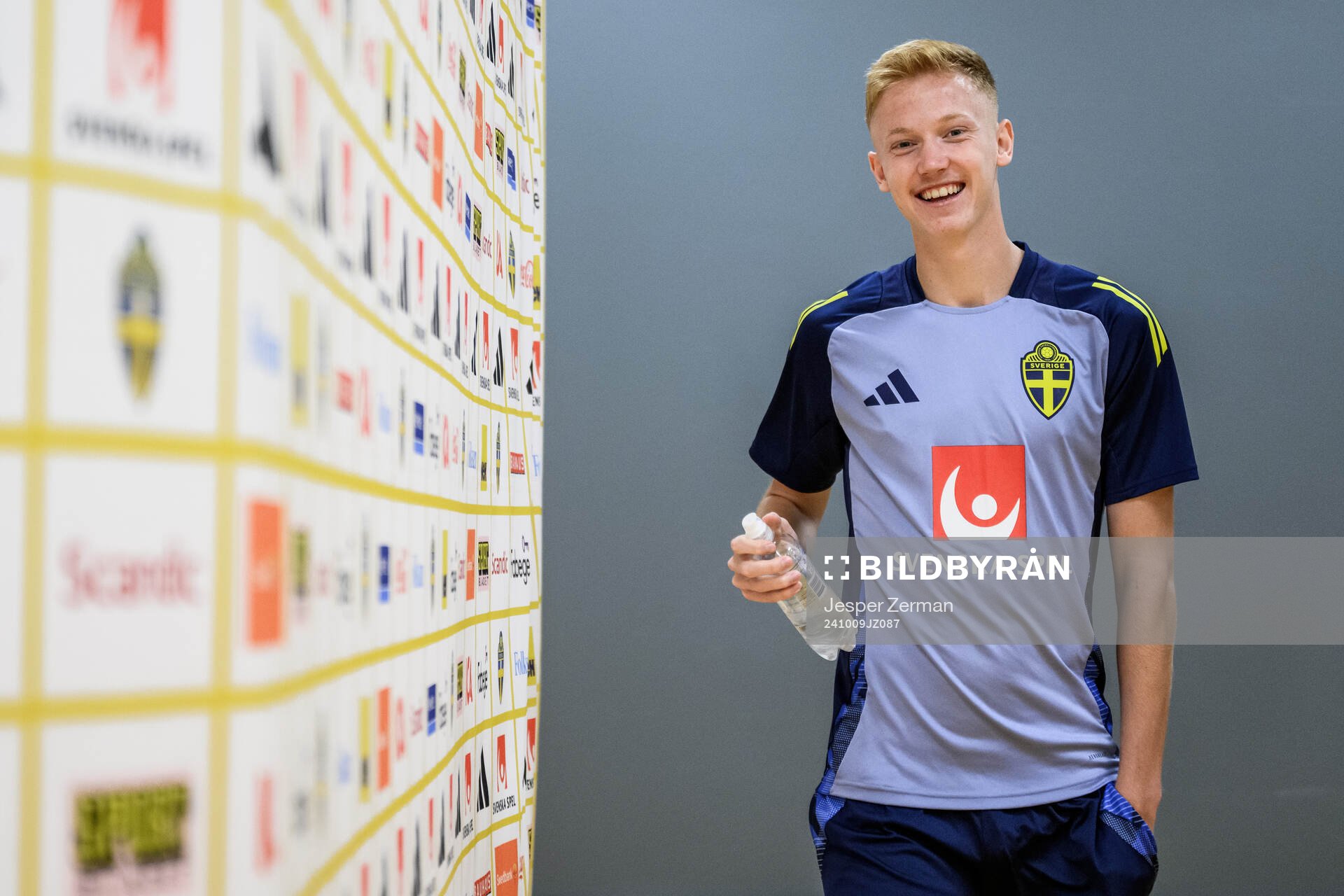 Hugo Larsson of the Swedish men's football national team
