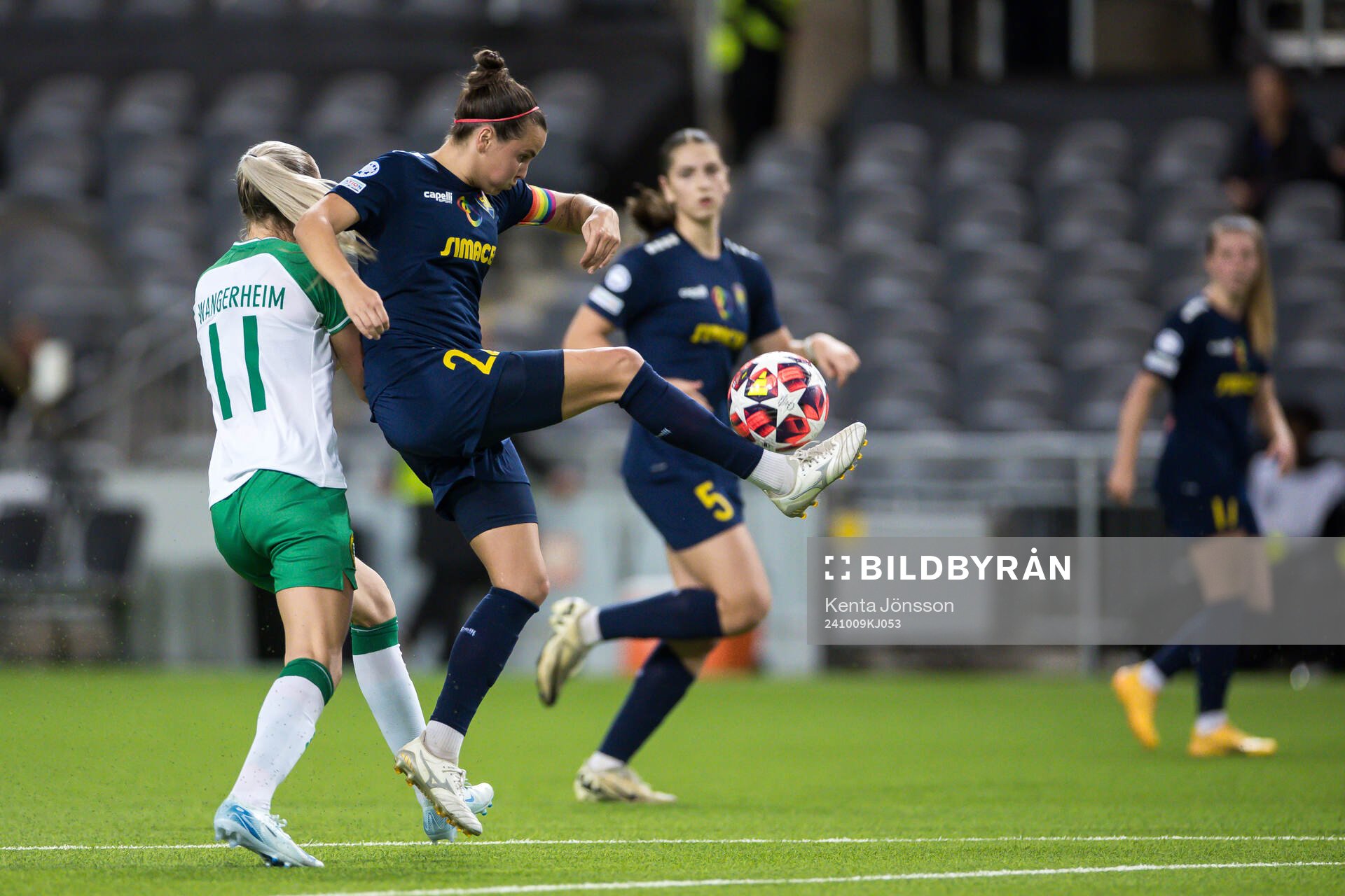 Ellen Wangerheim of Hammarby and Jennifer Klein of St