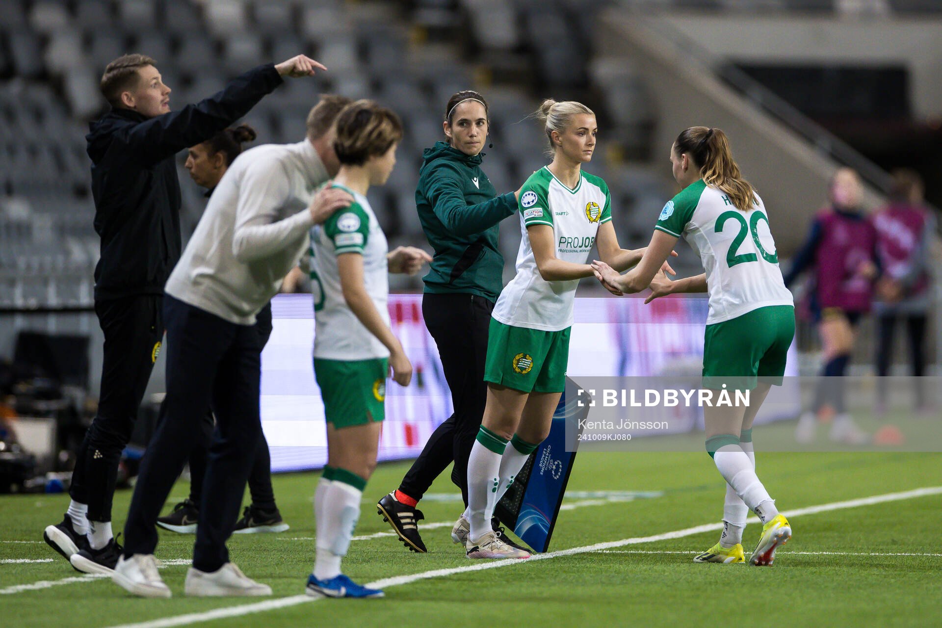 Thea Sørbo and Vilde Hasund of Hammarby
