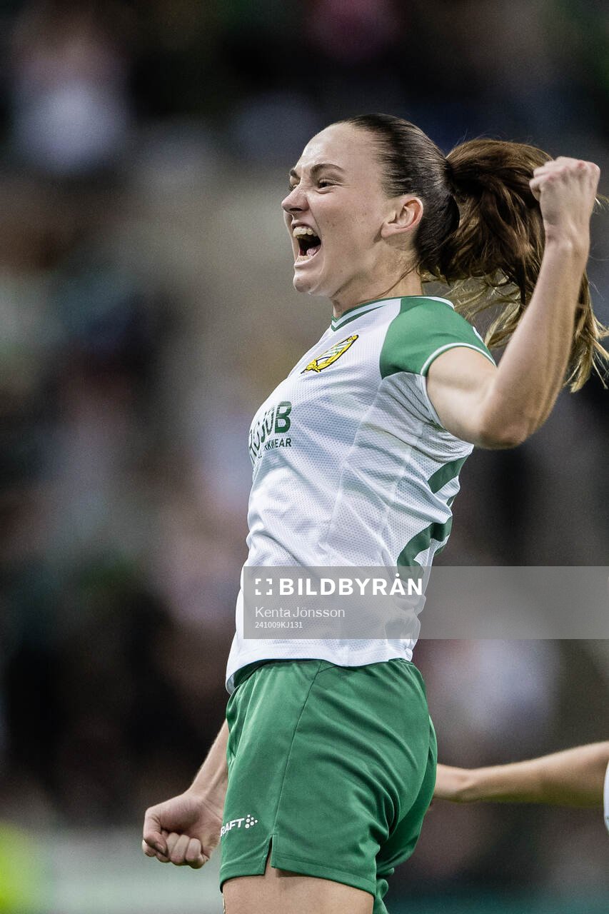 Vilde Hasund of Hammarby celebrates