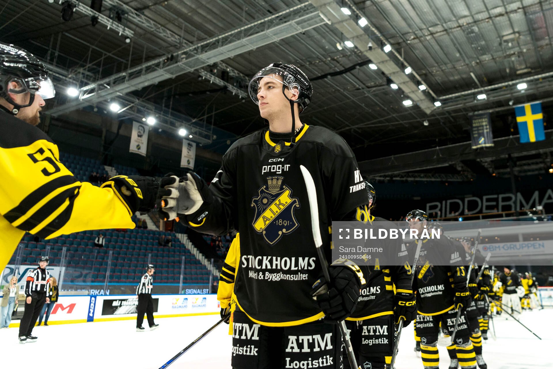 AIKs Gustav Sjöqvist jublar