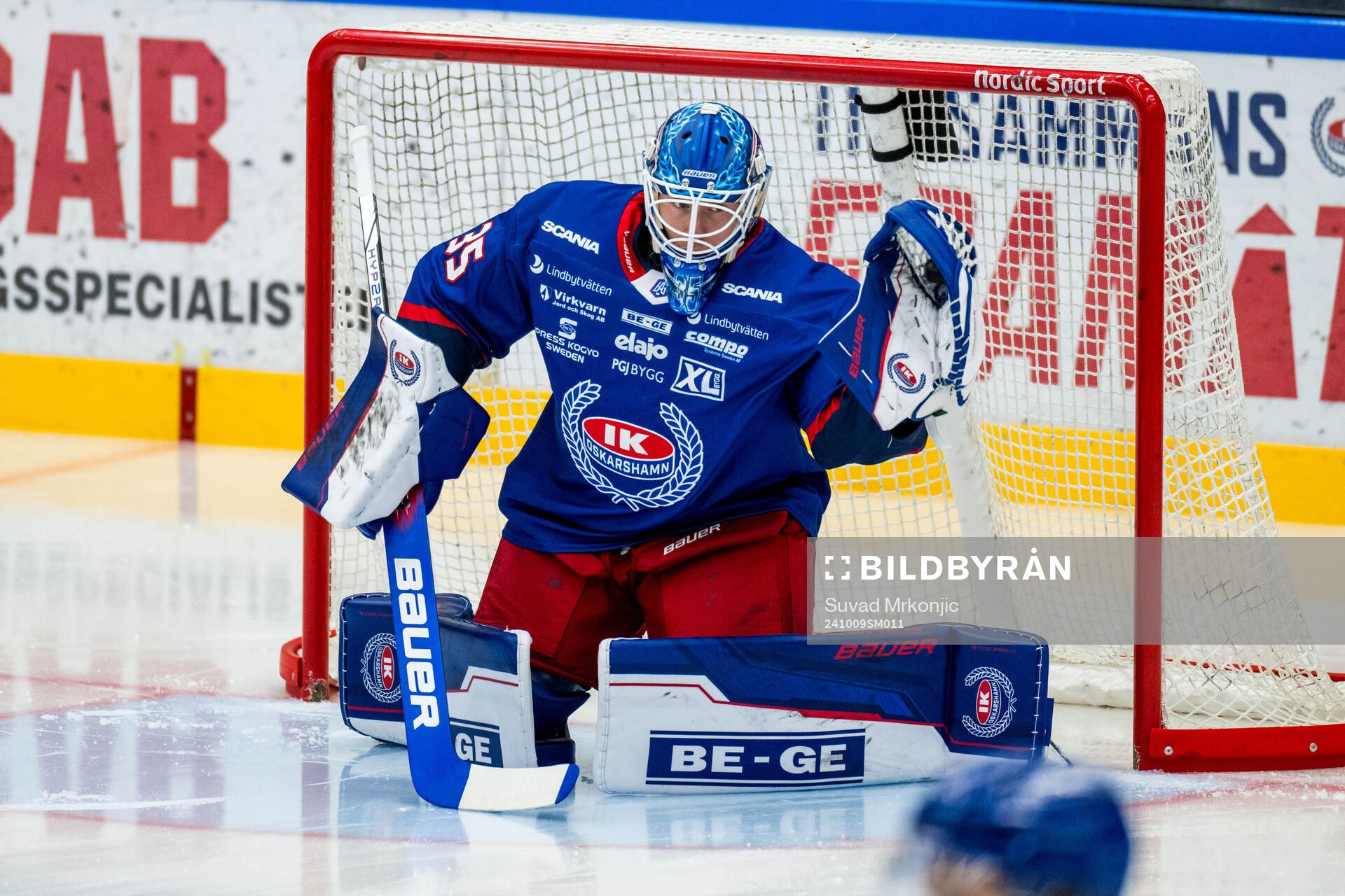 Oskarshamns målvakt Emil Kruse