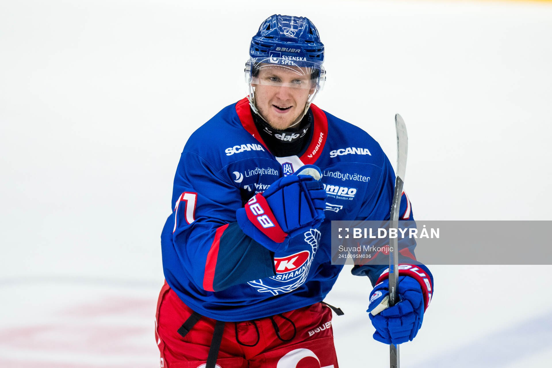 Oskarshamns Filip Sveningsson jublar