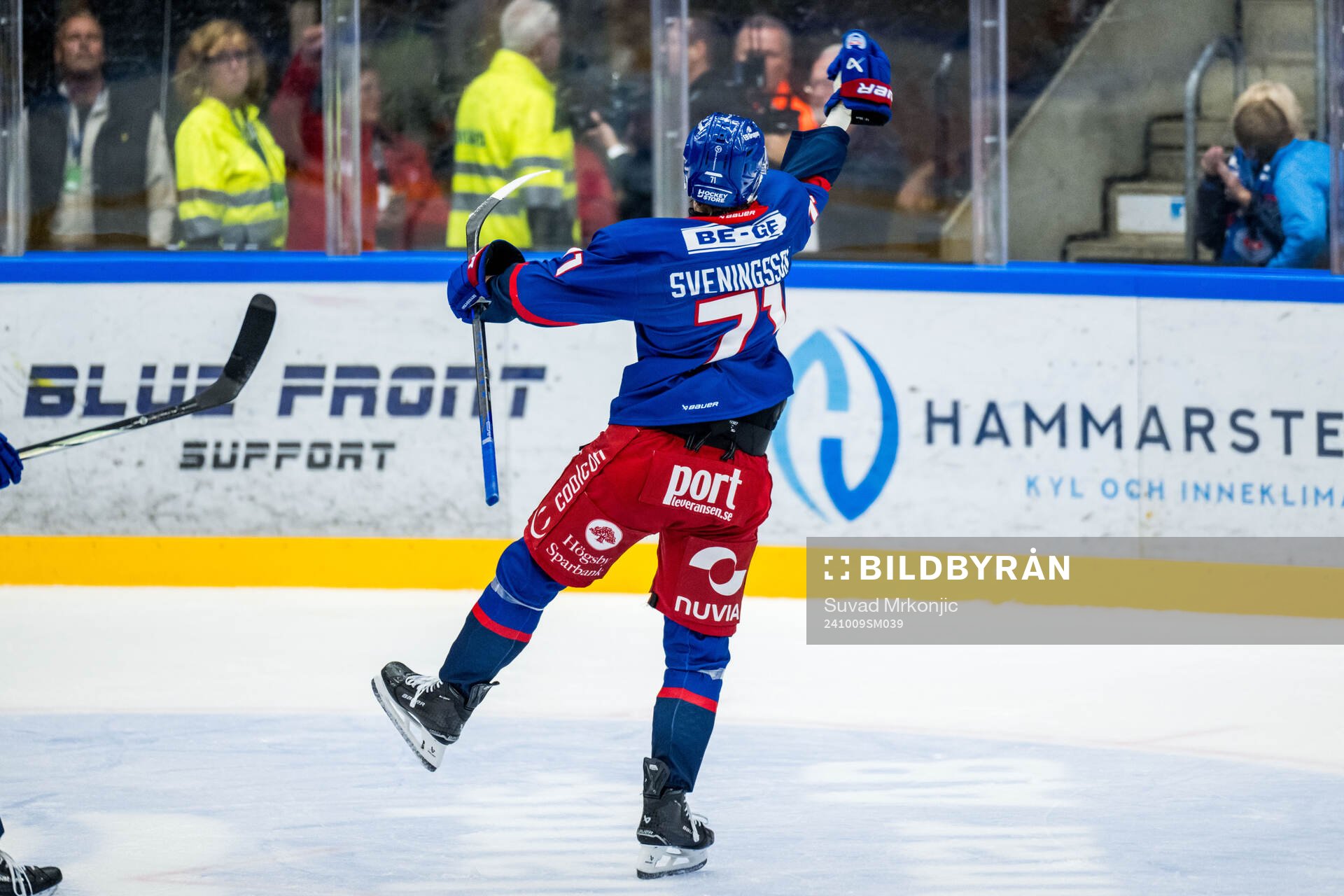 Oskarshamns Filip Sveningsson jublar