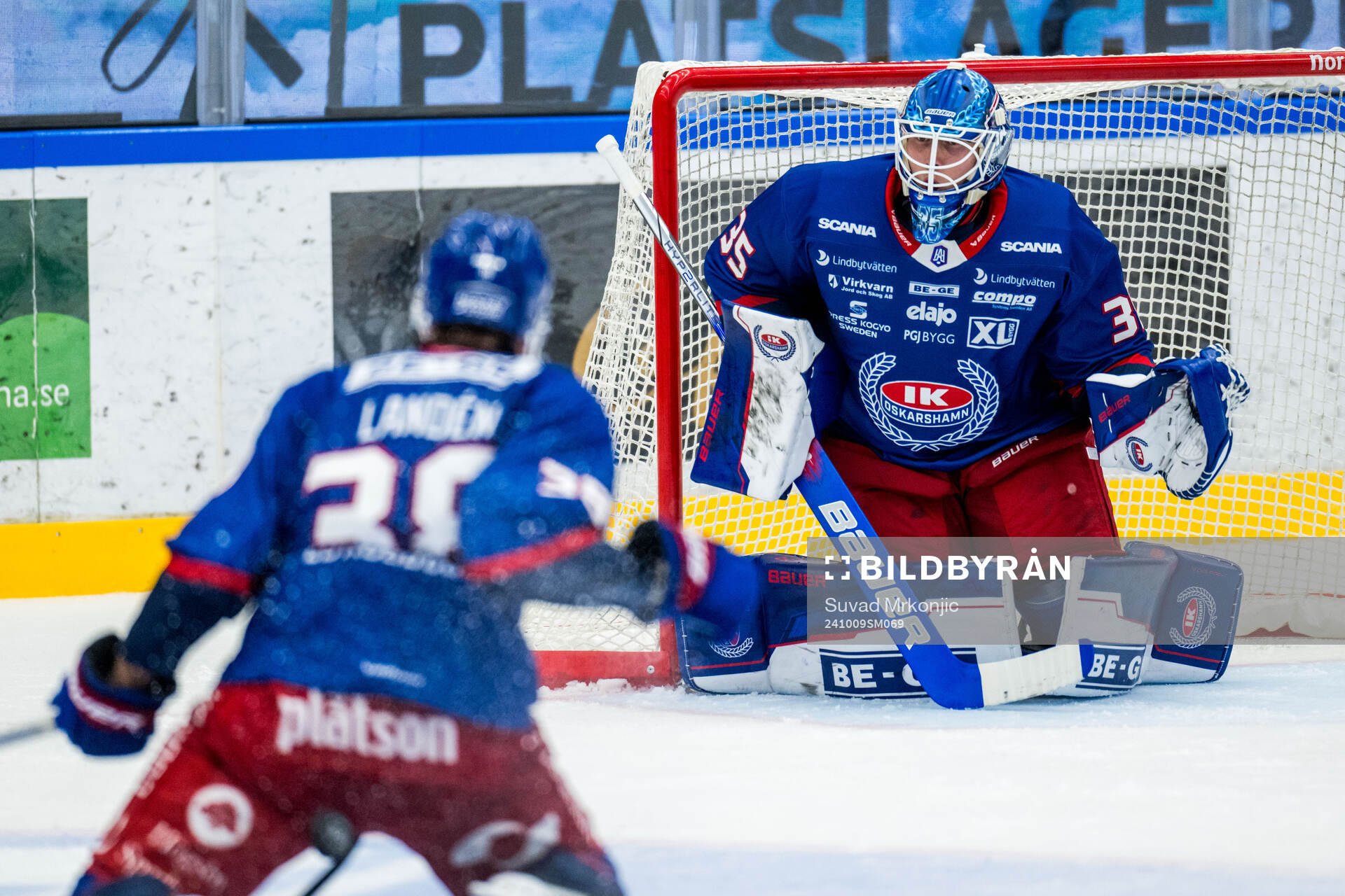 Oskarshamns målvakt Emil Kruse